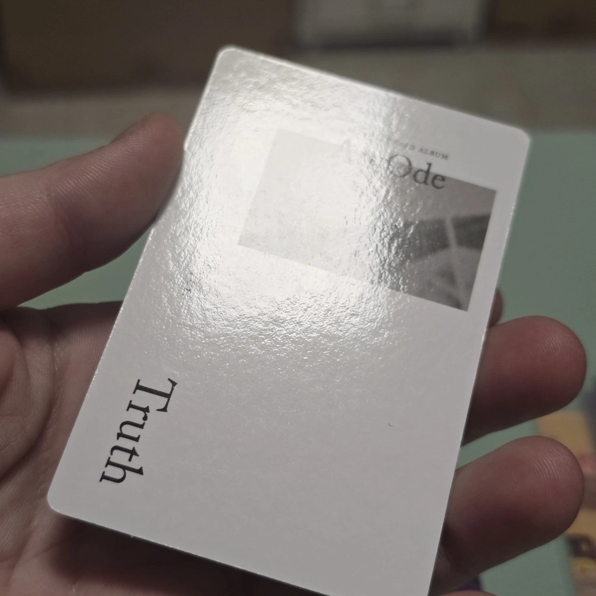 SEVENTEEN Seungkwan SEVENTEEN - Seungkwan - An Ode Album album photocard truth version white back listing photo 3
