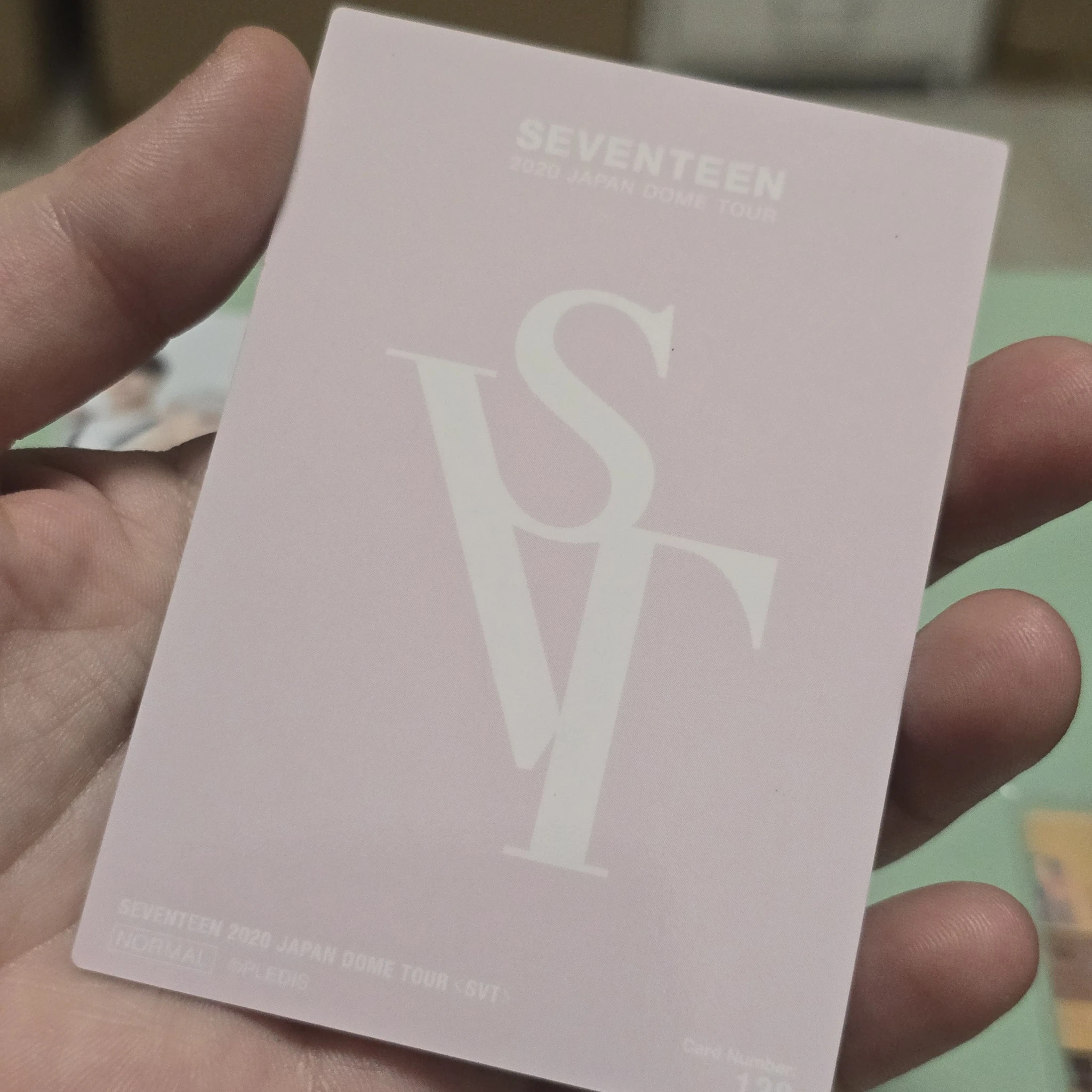 SEVENTEEN Seungkwan SEVENTEEN - Seungkwan - 2020 JAPAN DOME TOUR Event trading card listing photo 3