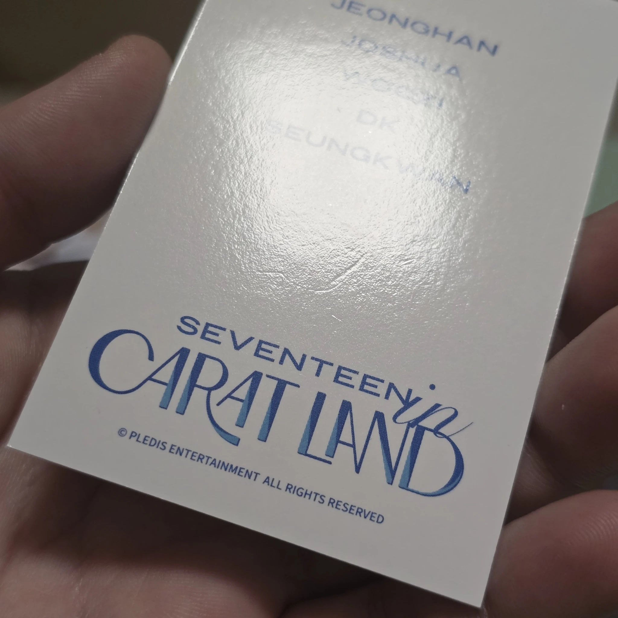 SEVENTEEN SEVENTEEN - Jeonghan & Joshua & Woozi - 2021 5TH SVT IN CARAT LAND Event fan meeting merch photocard trading card listing photo 3