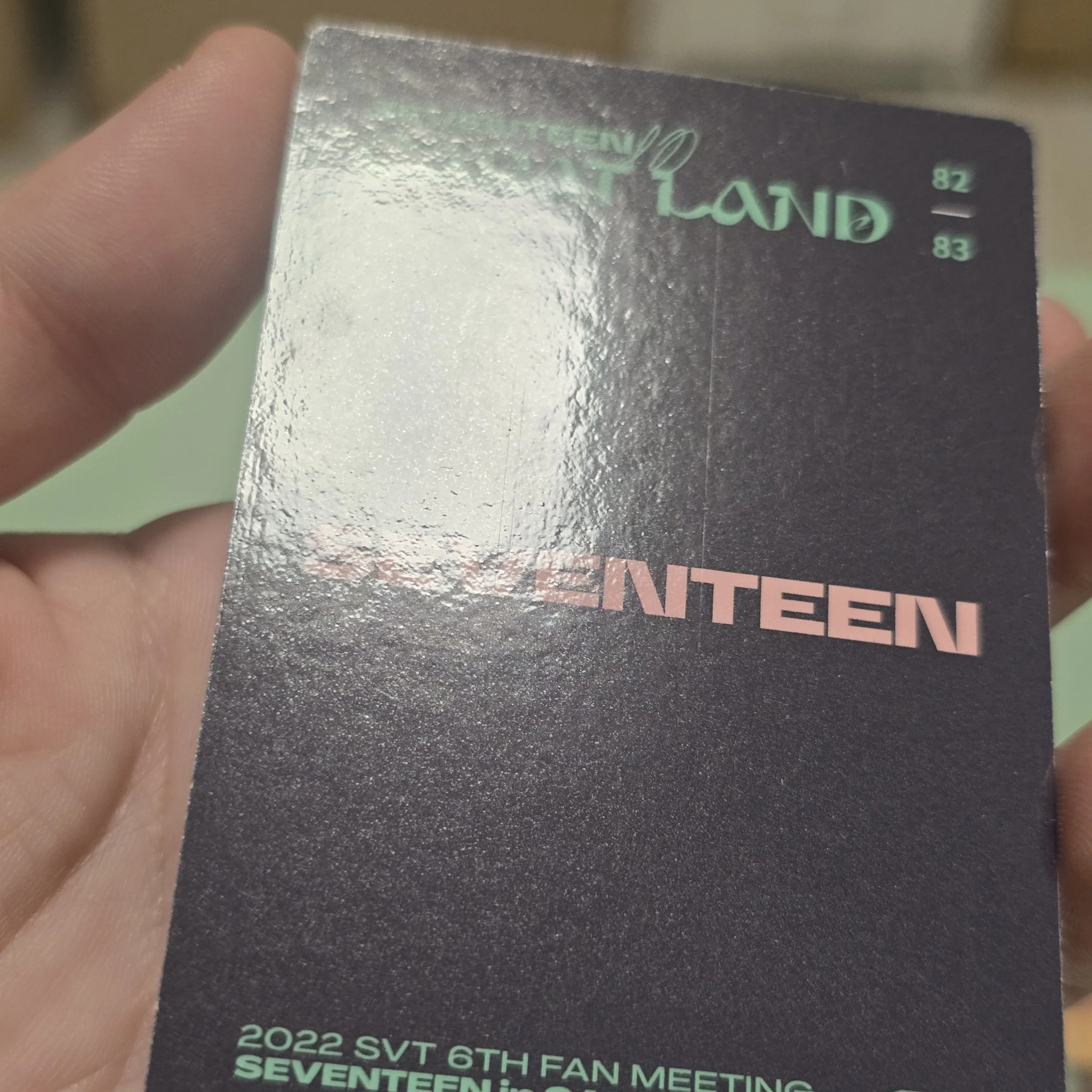 SEVENTEEN SEVENTEEN - 2022 6TH SVT IN CARAT LAND Event trading card merch photocard fan meeting listing photo 3