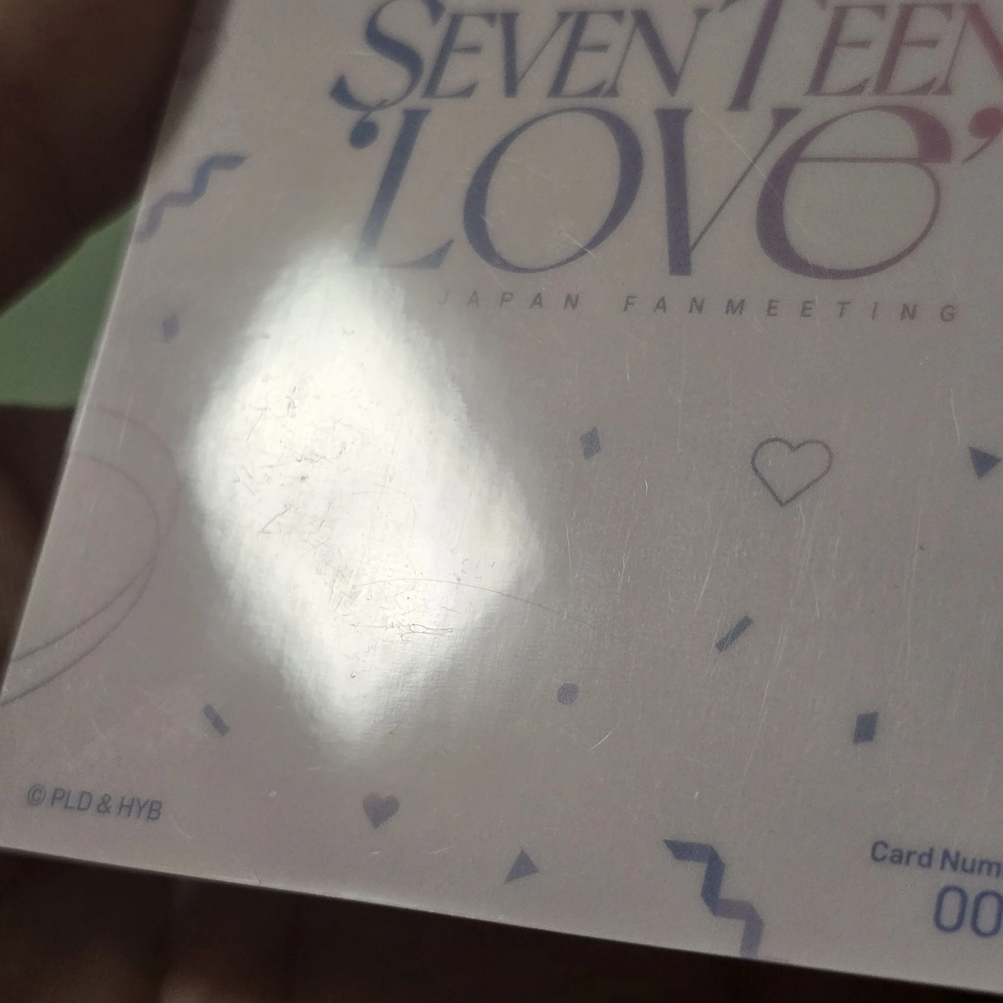 SEVENTEEN Joshua SEVENTEEN - Joshua - 2023 JAPAN FANMEETING [LOVE] Event trading card pvc card listing photo 3