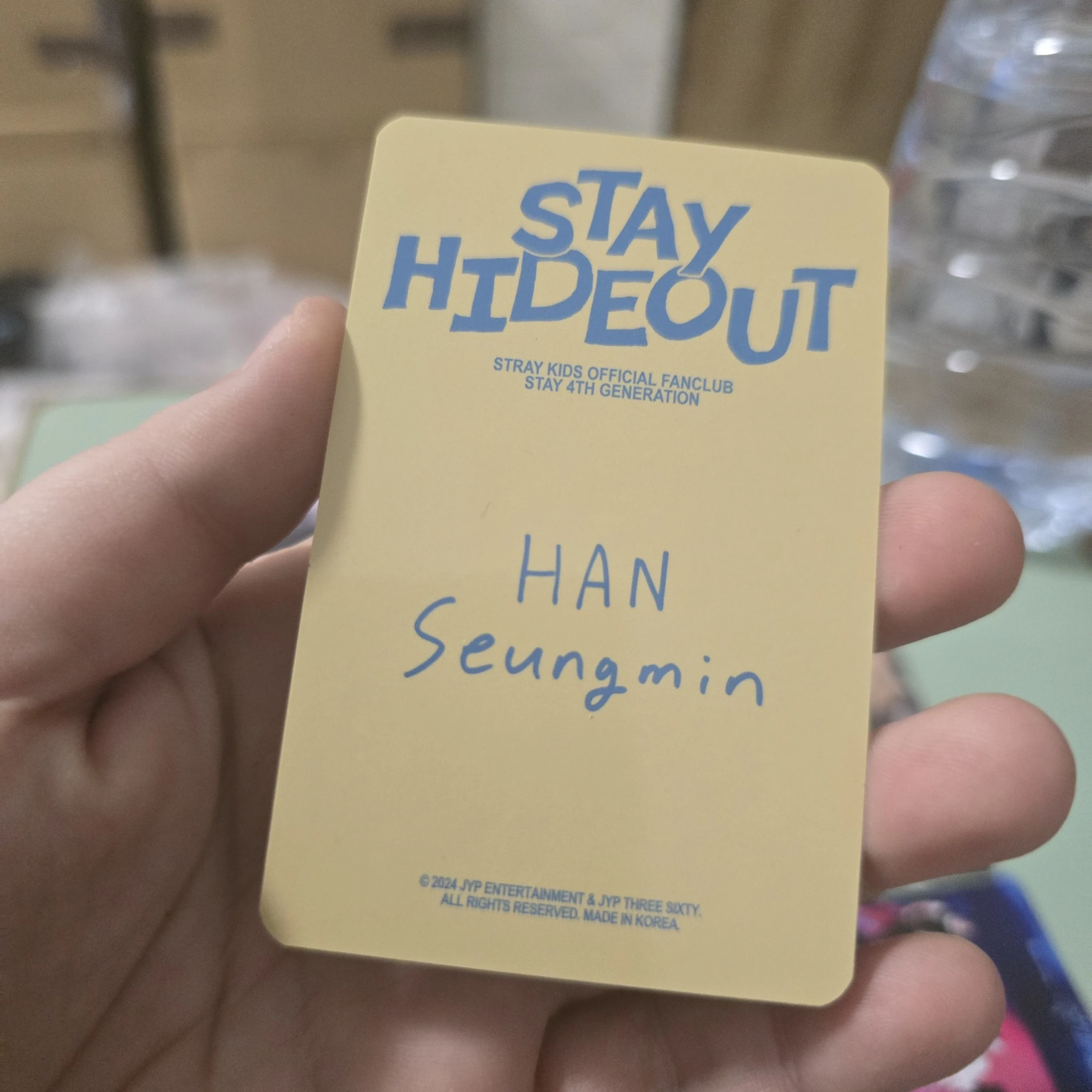 Stray Kids Stray Kids - Seungmin & HAN - STAY Hideout Official Fan Club 4th Gen Other photocard set listing photo 3