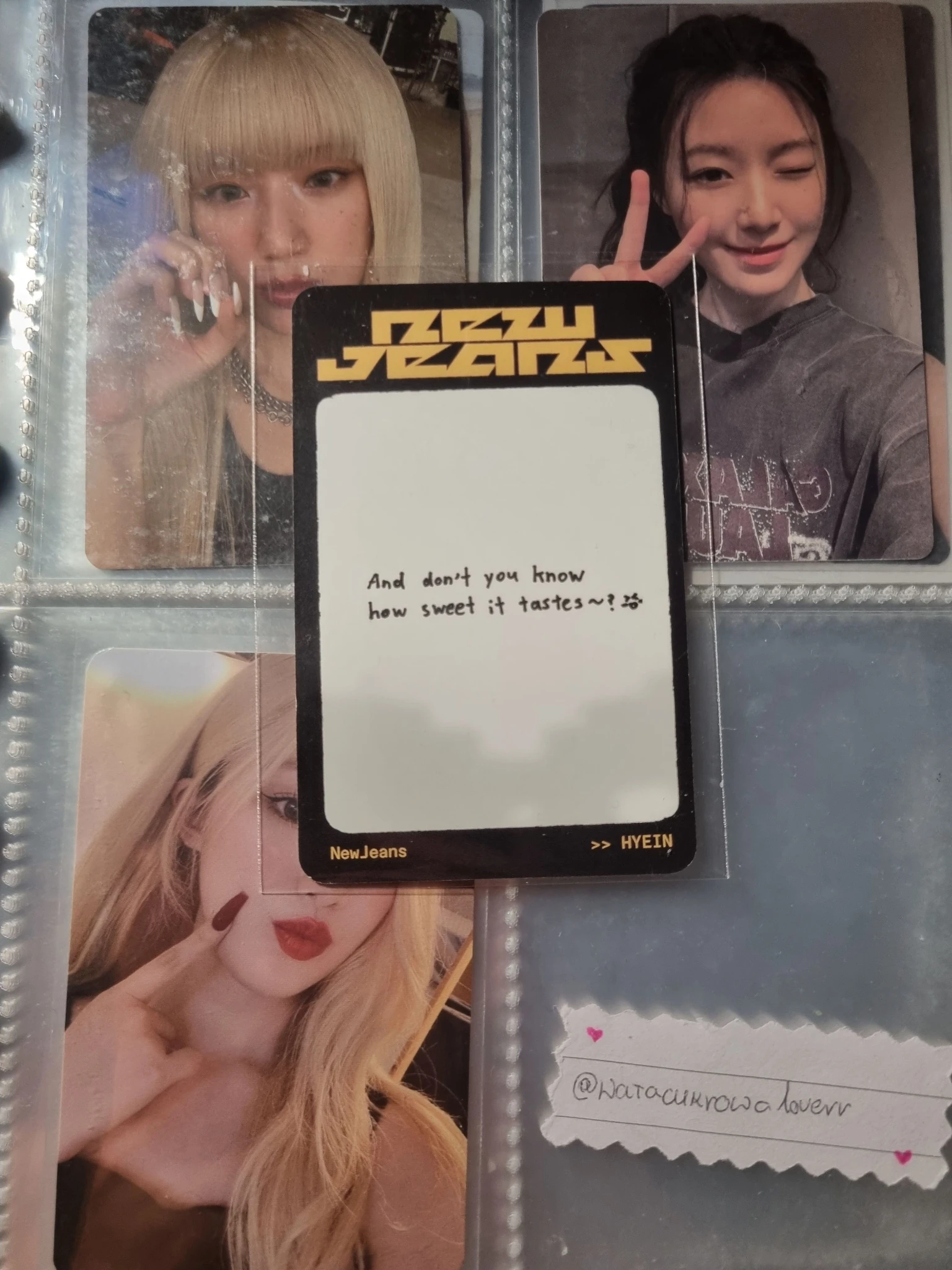 NewJeans Hyein NewJeans - Hyein - How Sweet Album album photocard hyein version listing photo 3