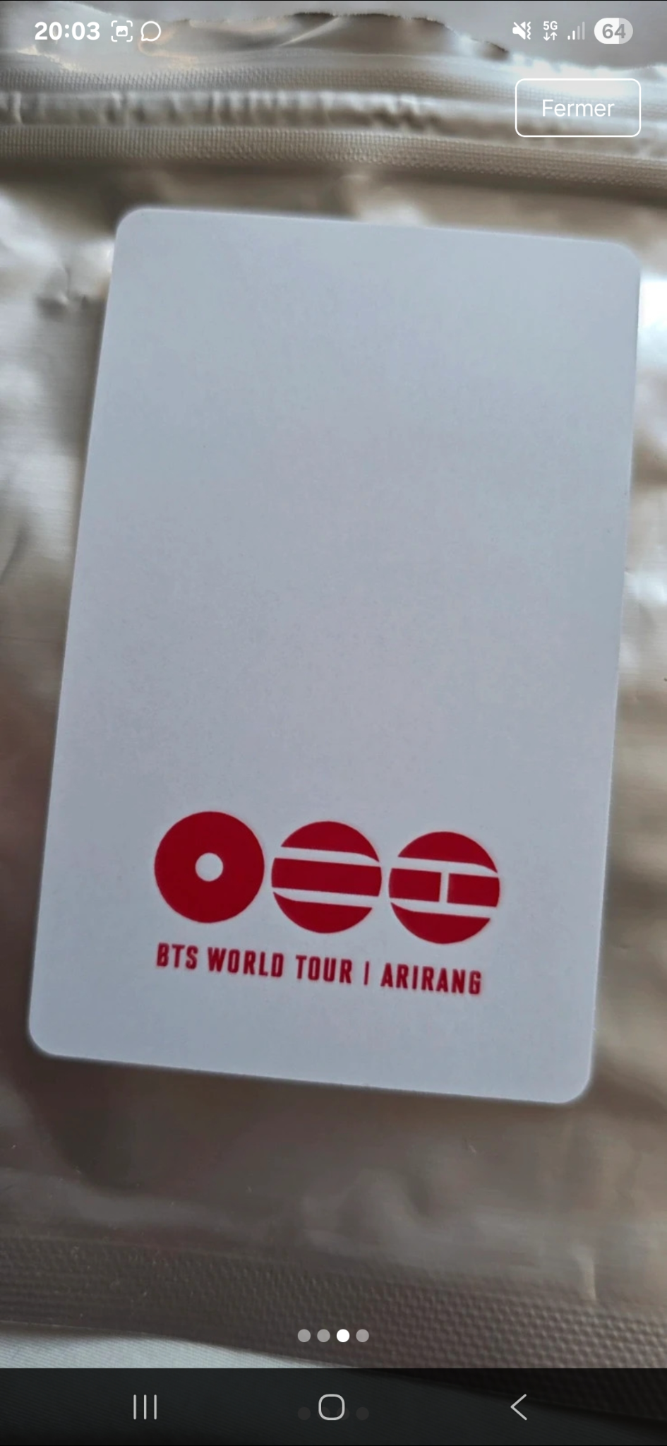 BTS V BTS - V - ARIRANG World Tour Event USA album pick-up lucky draw (LD) round 2 listing photo 3