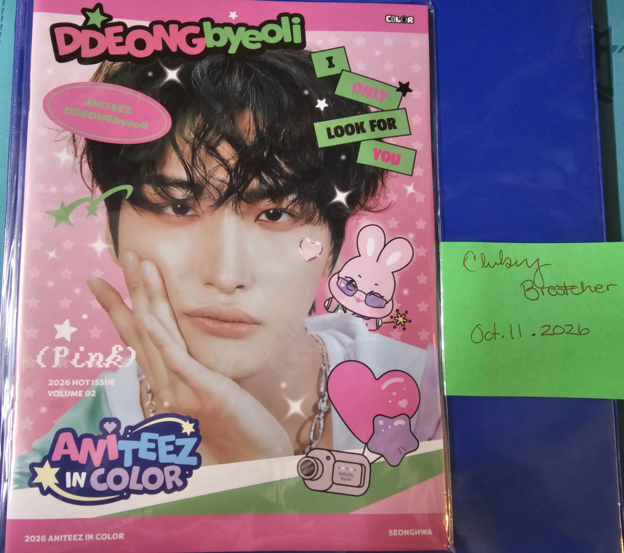 ATEEZ Seonghwa ATEEZ - Seonghwa - ANITEEZ IN COLOR Other mini photobook version merch photocard listing photo 3
