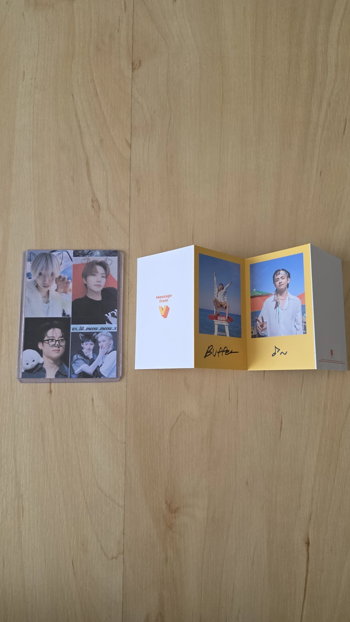BTS V BTS - V - Butter Album album inclusion message card listing photo 3