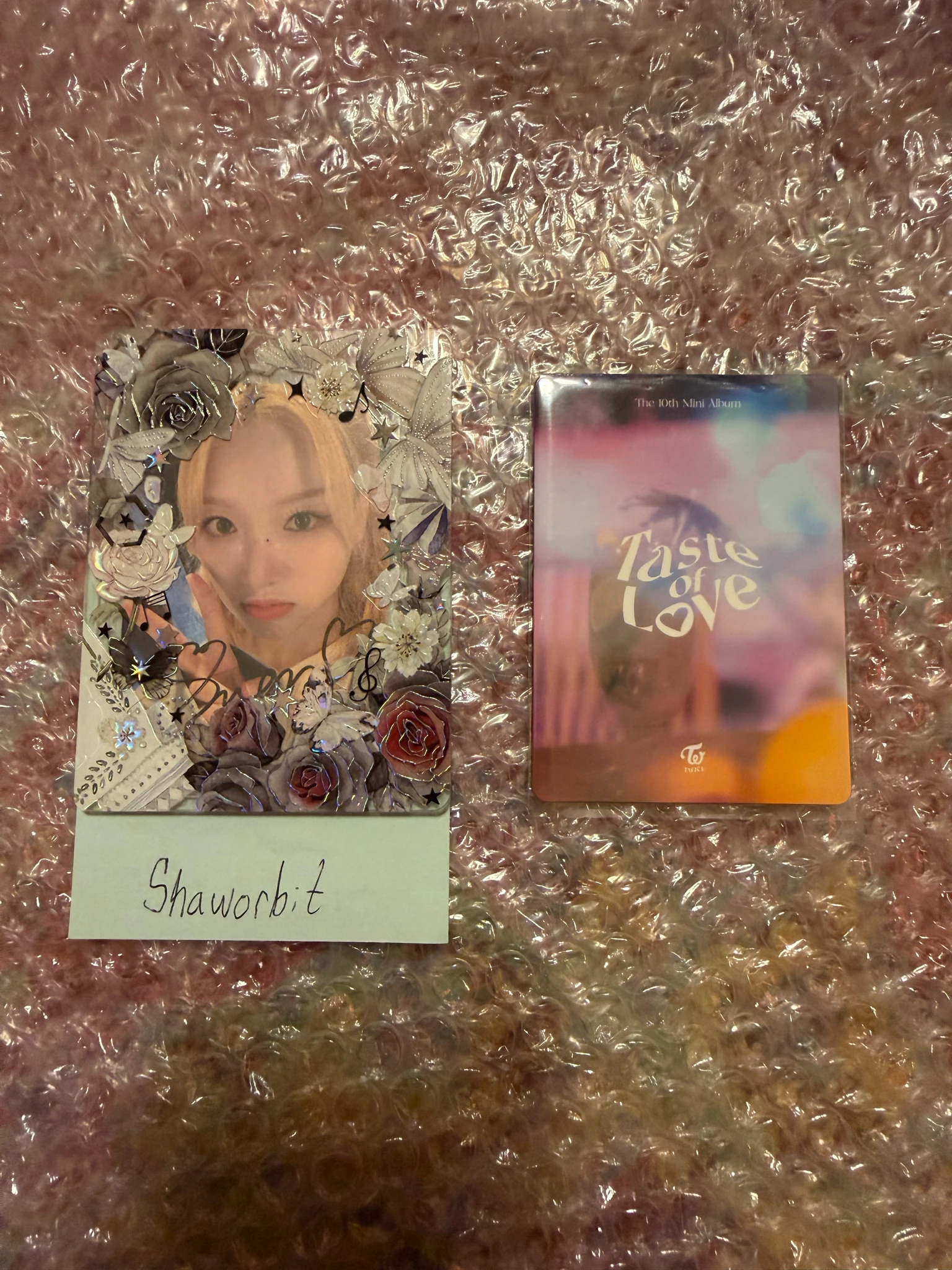 TWICE Nayeon TWICE - Nayeon - Taste of Love Album lenticular album inclusion listing photo 3
