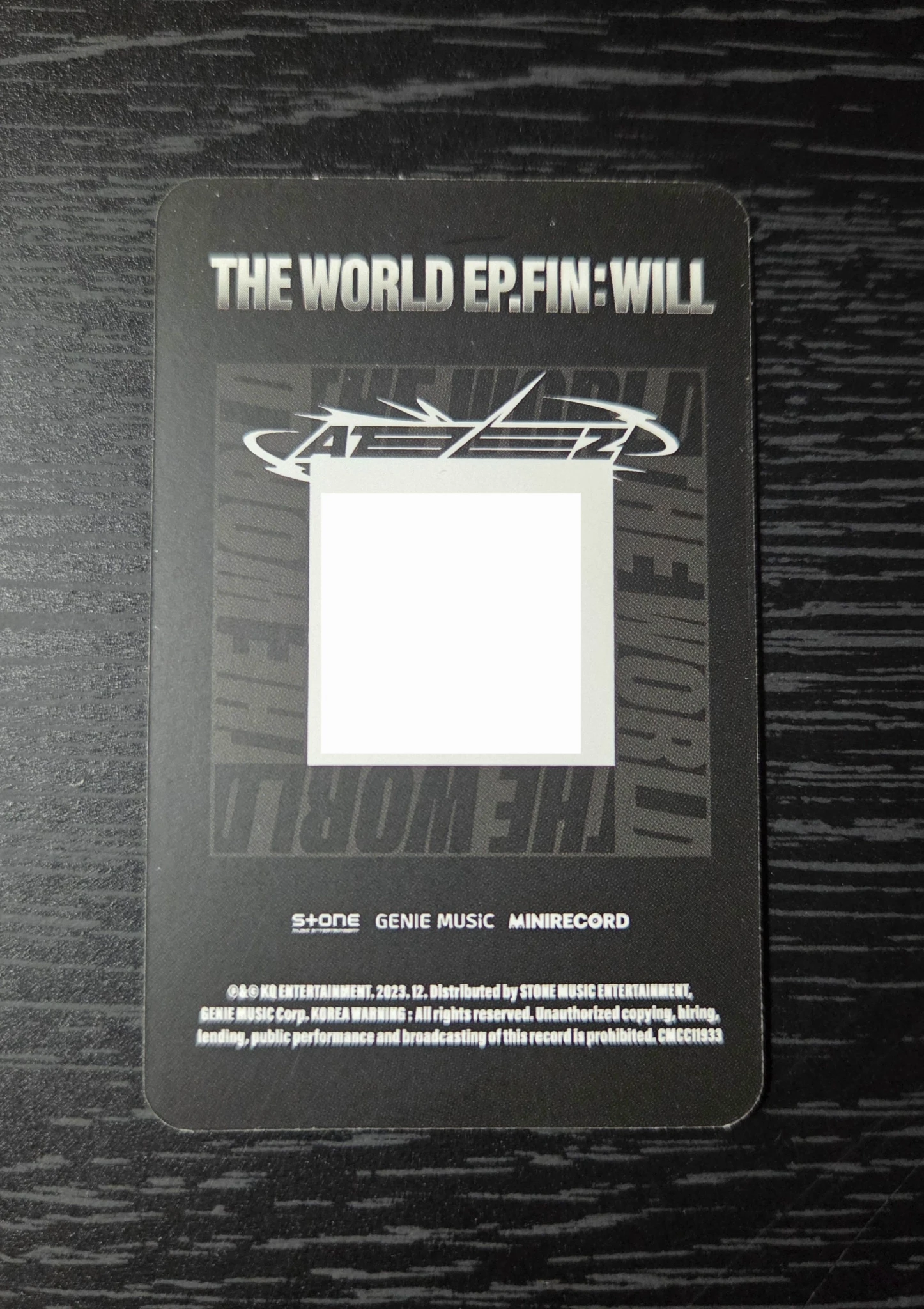 ATEEZ Mingi ATEEZ - Mingi - THE WORLD EP.FIN: WILL Album listing photo 3