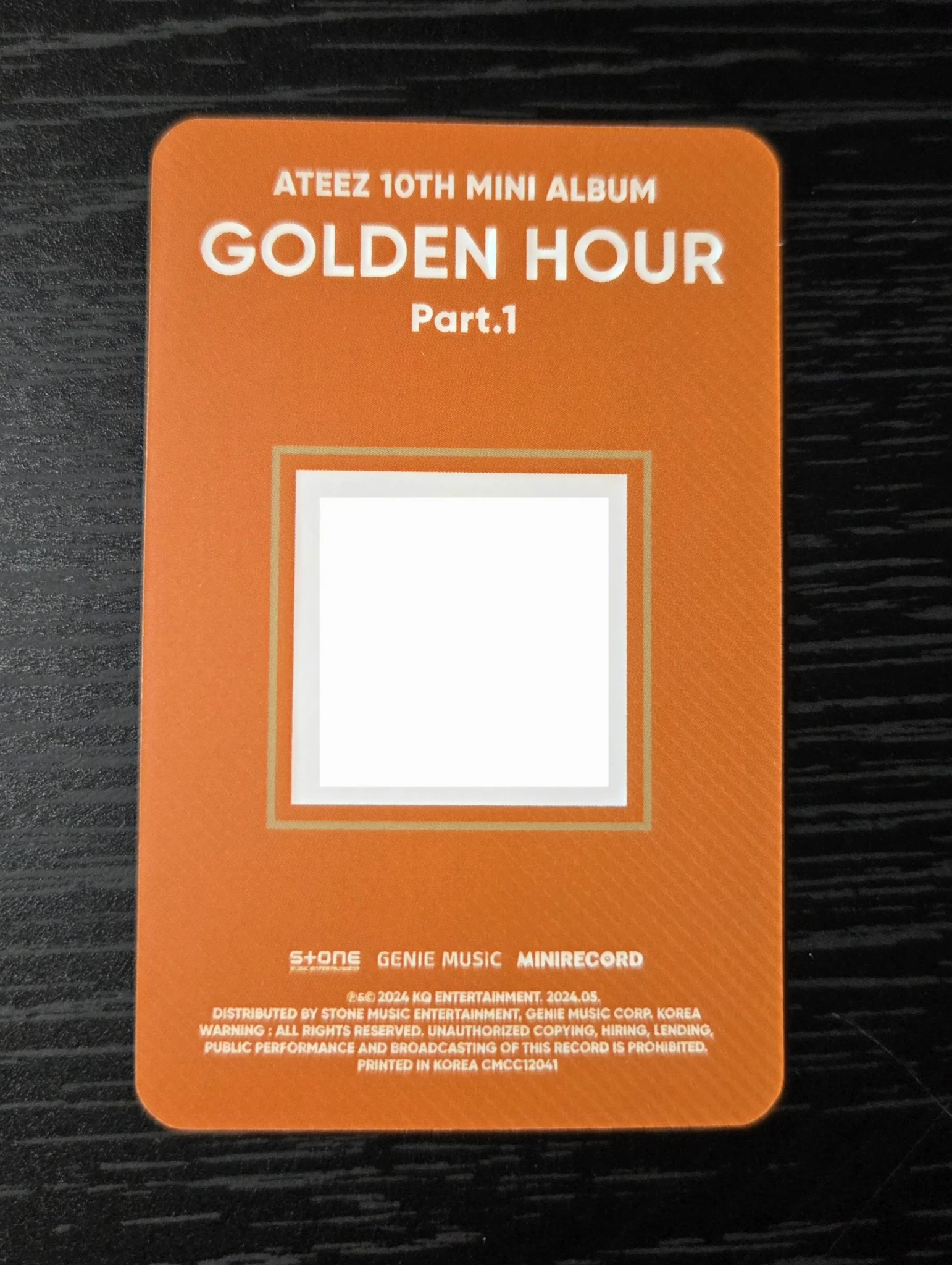 ATEEZ Yeosang ATEEZ - Yeosang - Golden Hour : Part.1 Album poca album qr card listing photo 3
