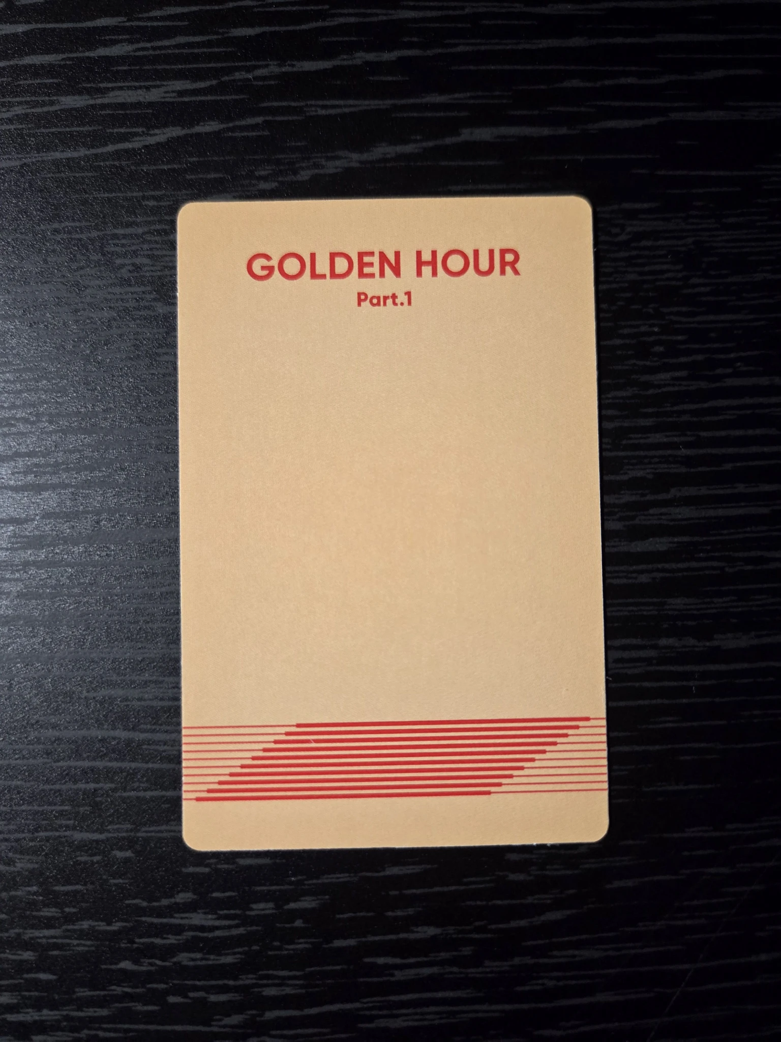 ATEEZ Hongjoong ATEEZ - Hongjoong - Golden Hour : Part.1 Album poca album album photocard B version listing photo 3