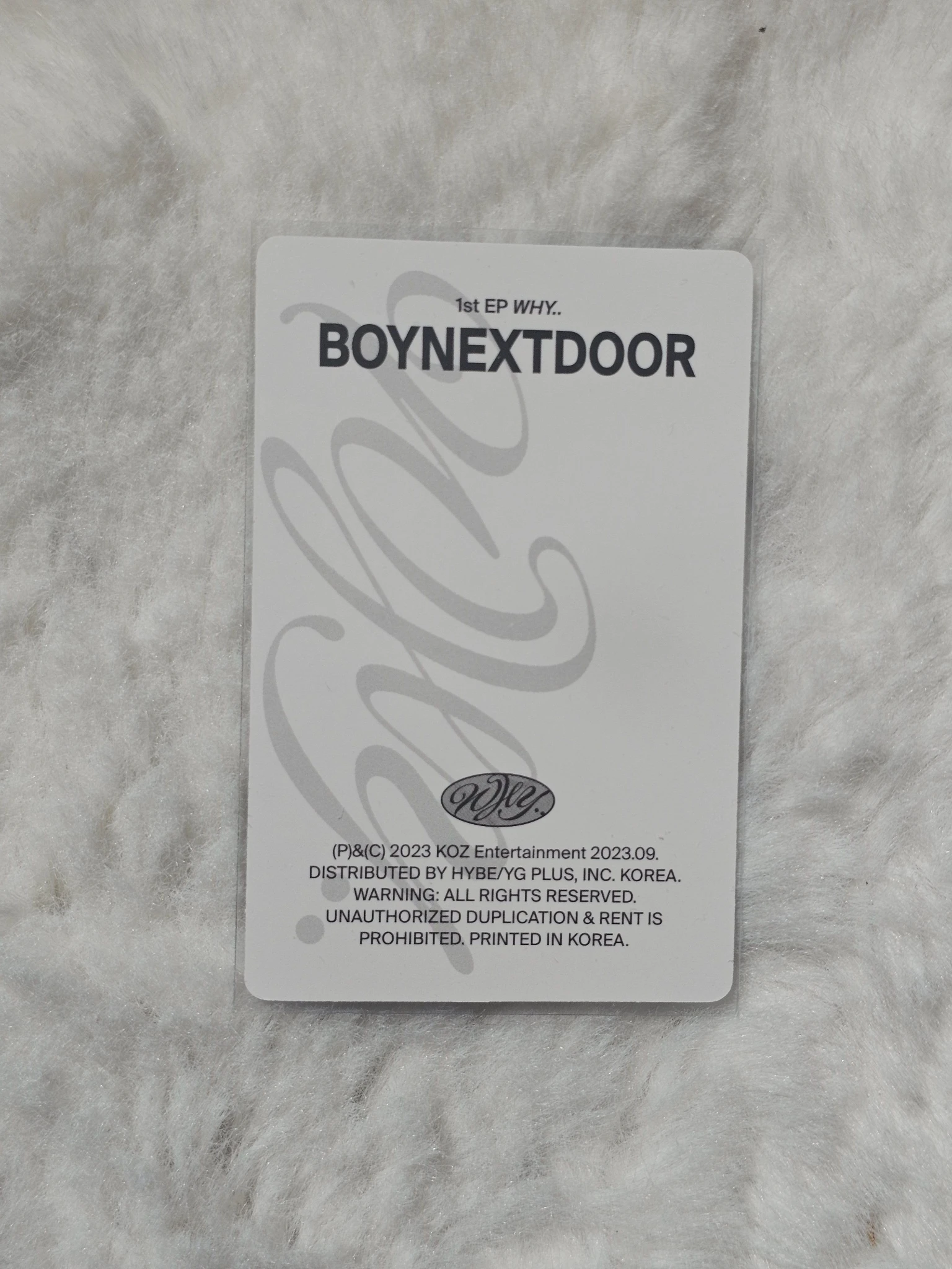 BOYNEXTDOOR Sungho BOYNEXTDOOR - Sungho - WHY.. Album Moody ver. set B listing photo 3