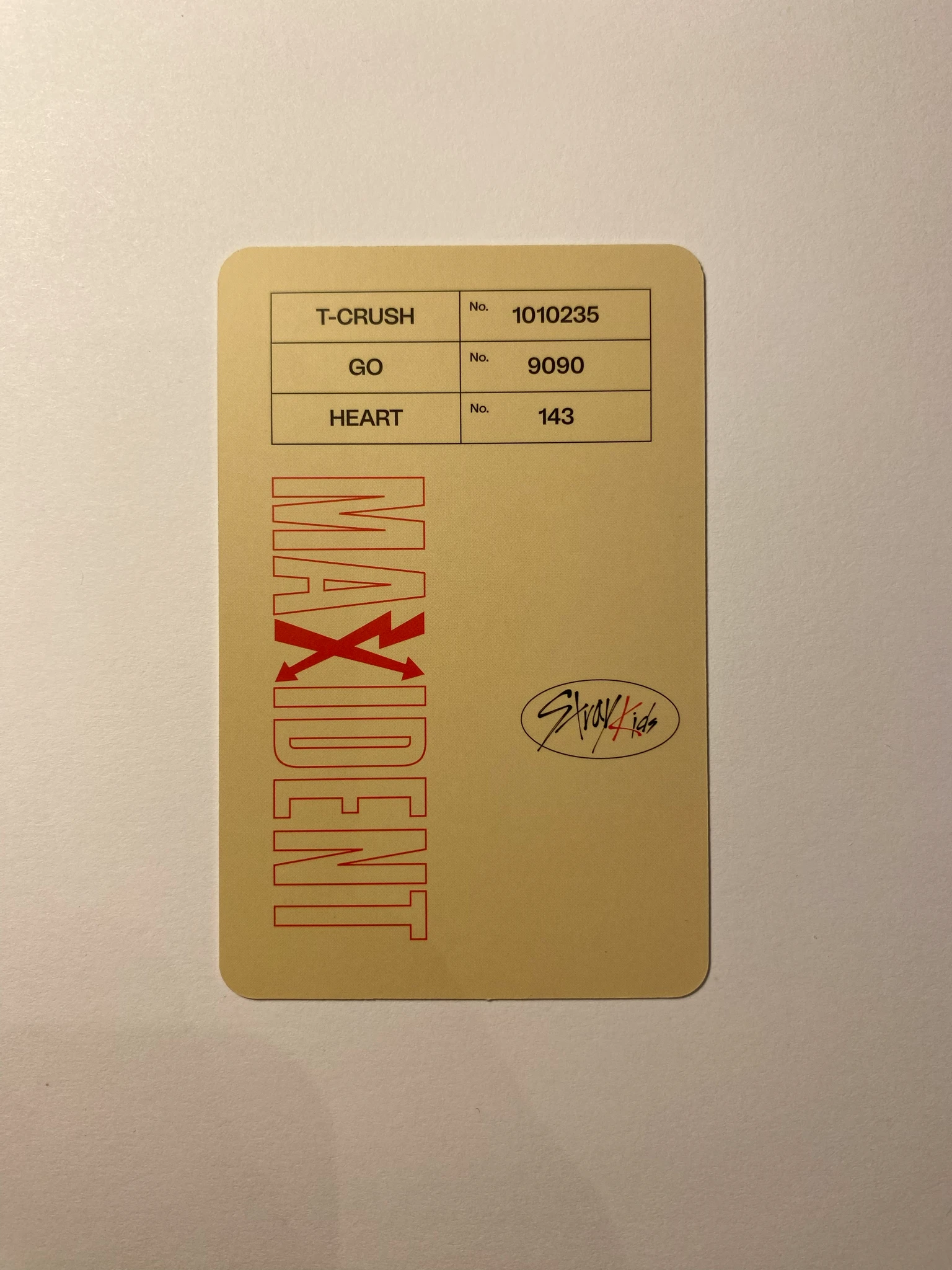Stray Kids Bang Chan Stray Kids - Bang Chan - Maxident Album album photocard Bang Chan listing photo 3