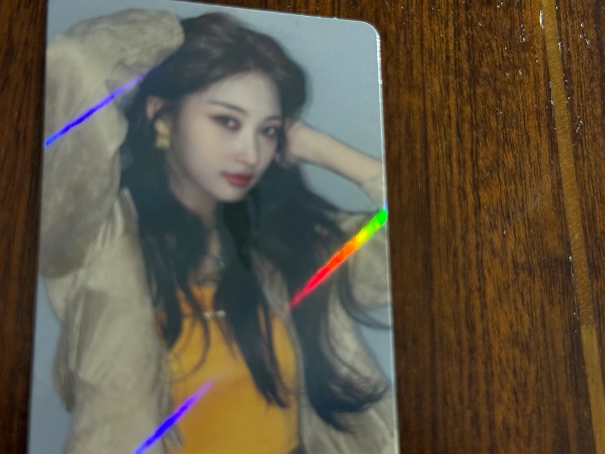 EVERGLOW Sihyeon EVERGLOW - Sihyeon - Return of The Girl Album bad image - replace album photocard holographic (hologram) galaxy version first press only listing photo 3