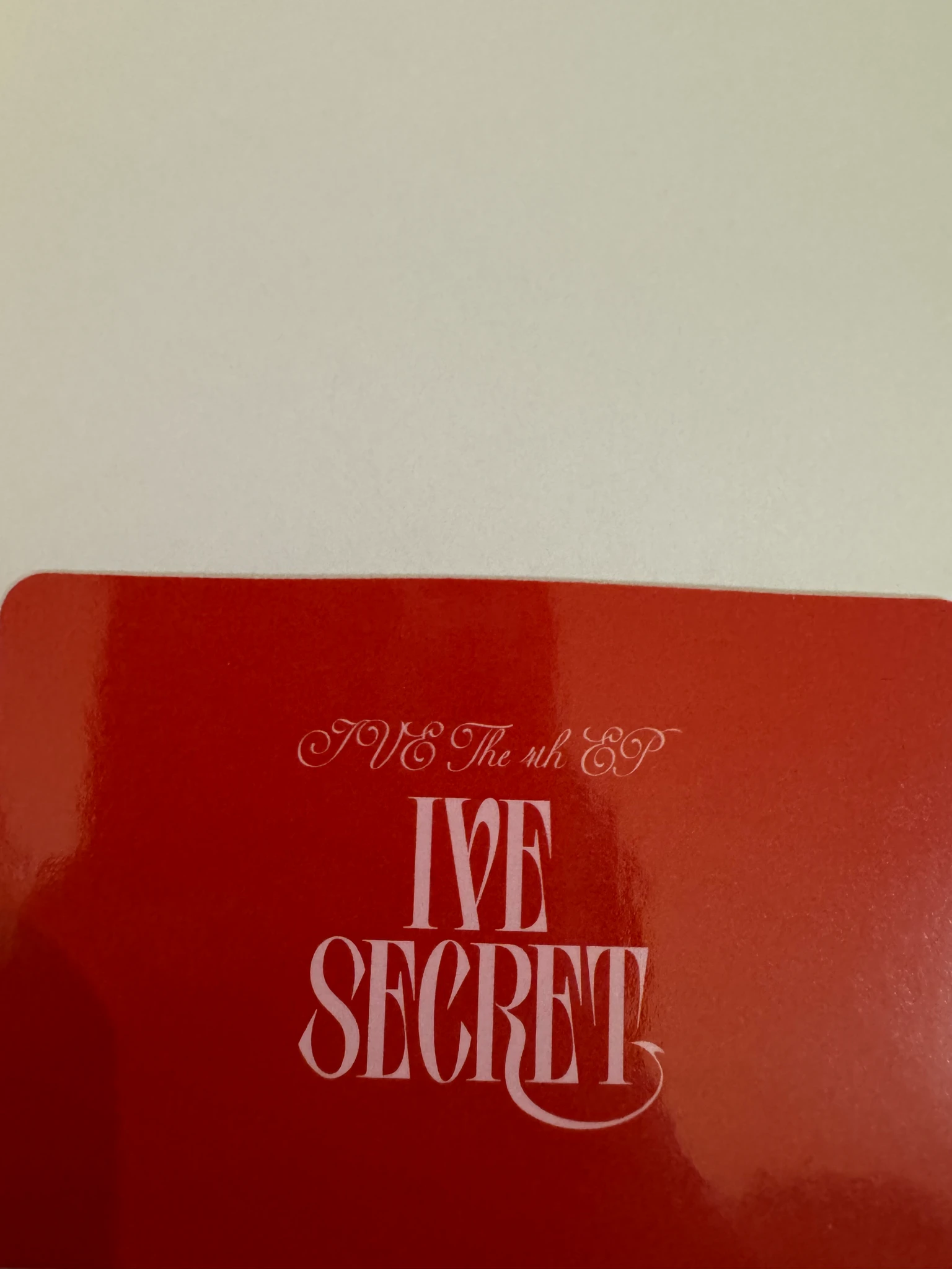 IVE Rei IVE - Rei - IVE SECRET Album evil cupid version id card album photocard minive listing photo 3