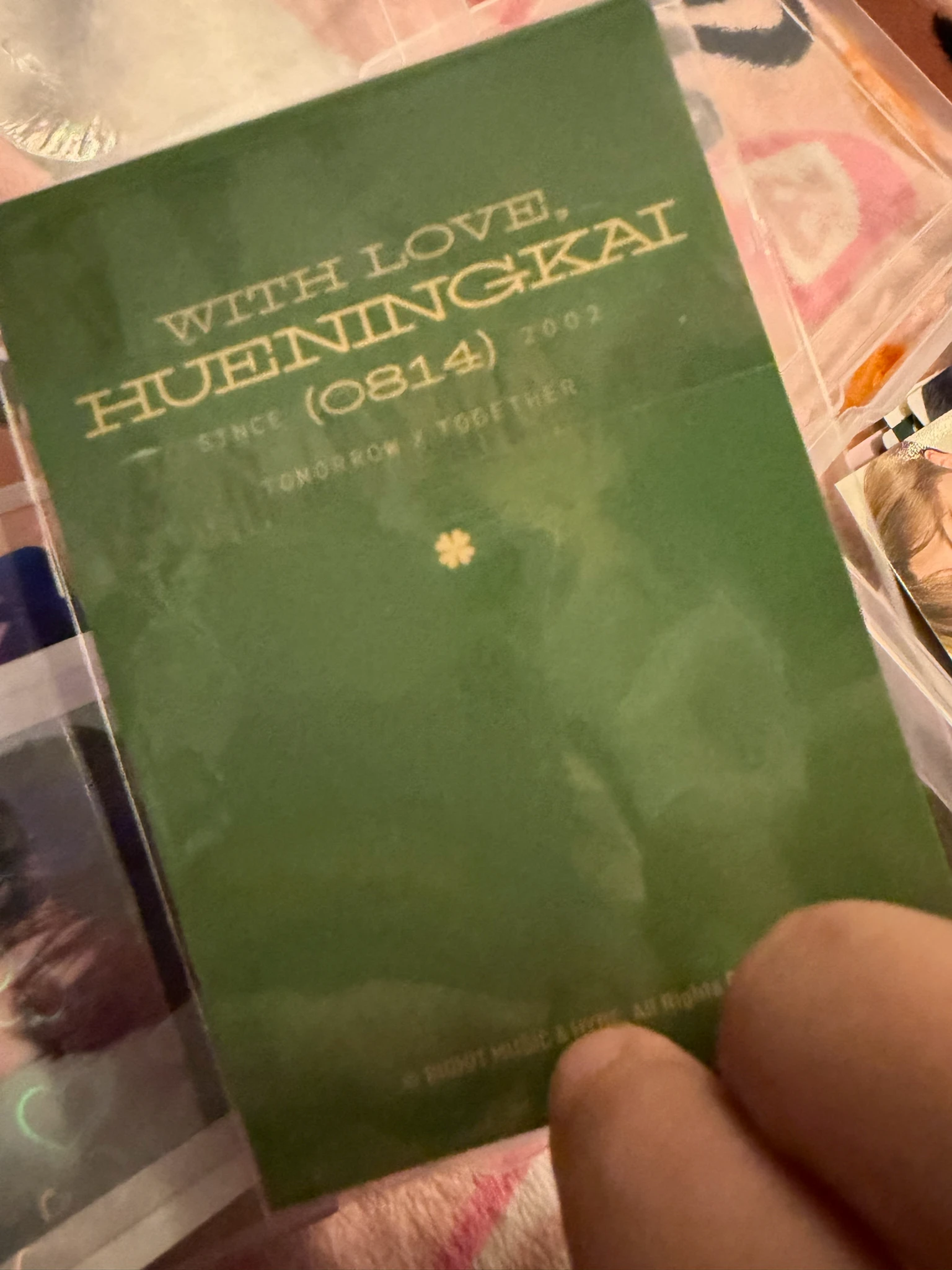 TOMORROW X TOGETHER Huening Kai TOMORROW X TOGETHER - Huening Kai - Birthday Merch Other 2024 version with love version bracelet letter set merch photocard listing photo 3
