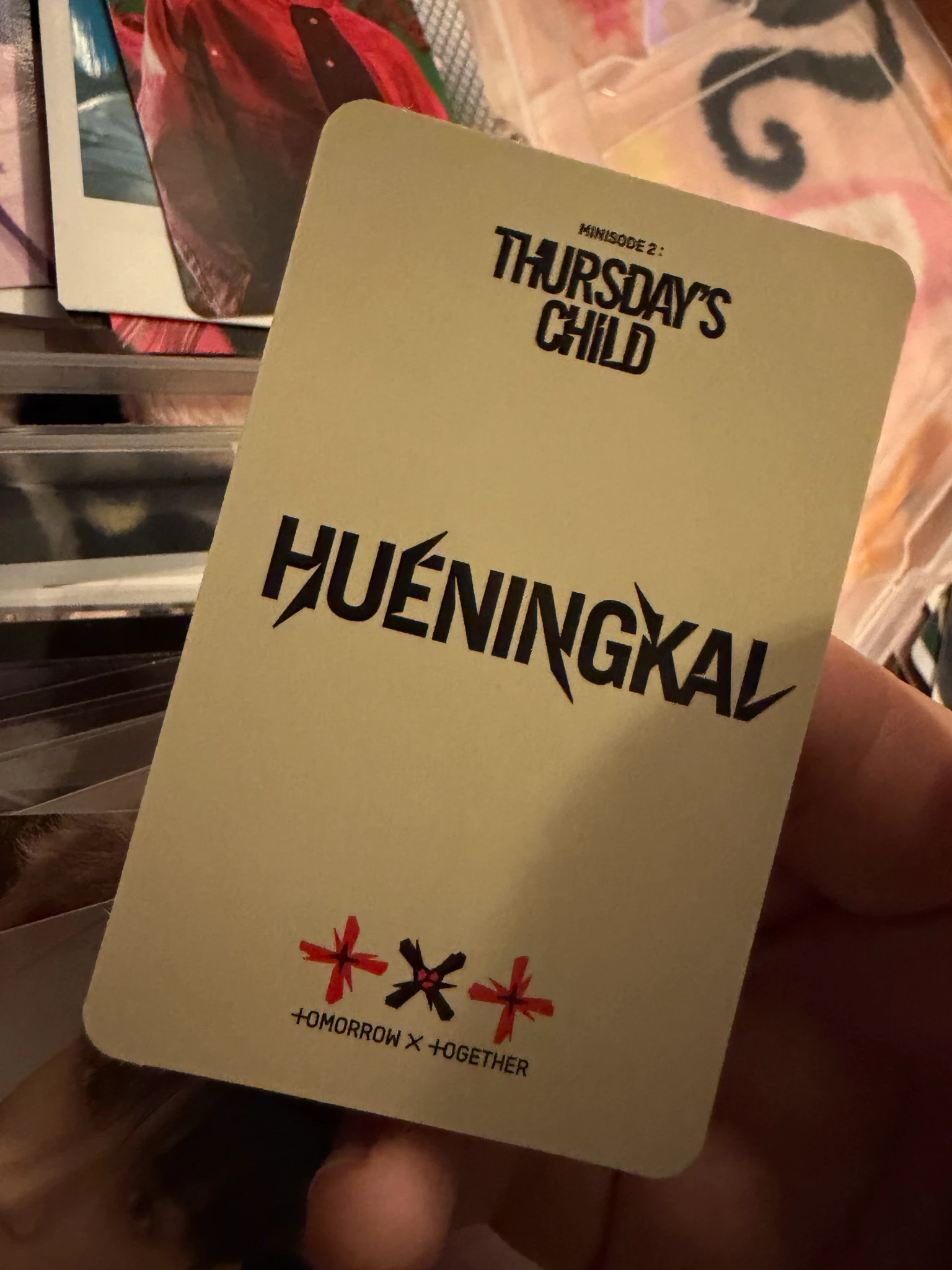 TOMORROW X TOGETHER Huening Kai TOMORROW X TOGETHER - Huening Kai - Minisode 2: Thursday's Child Album album photocard end version listing photo 3