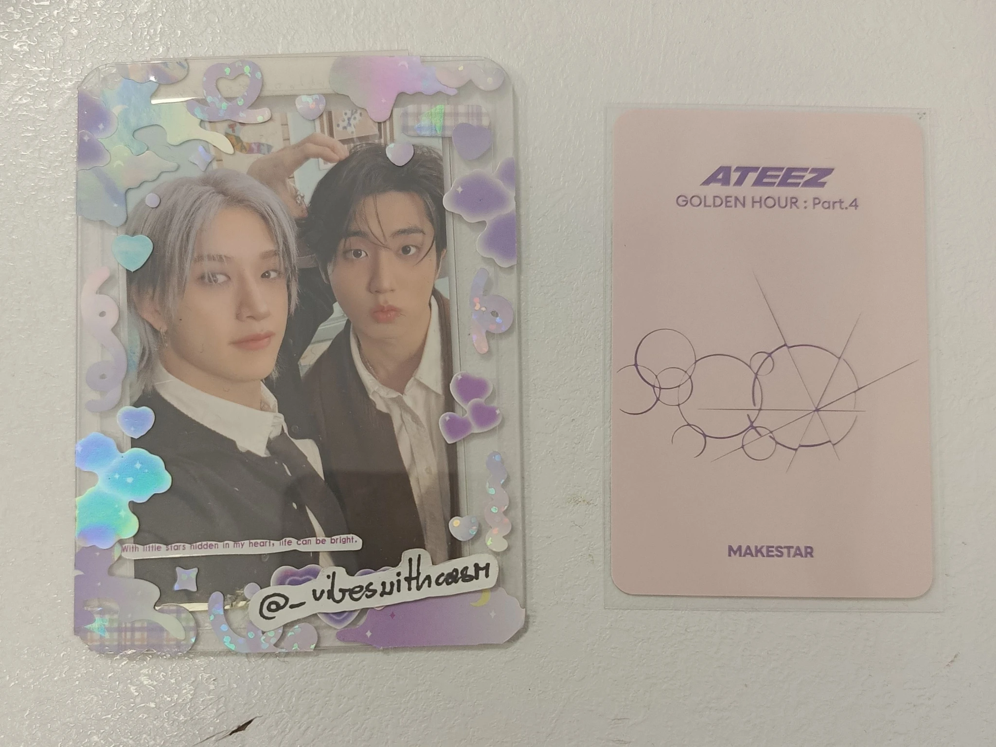 ATEEZ ATEEZ - Seonghwa & Mingi - Golden Hour : Part.4 Album fansign makestar round 6 unit photocard listing photo 3