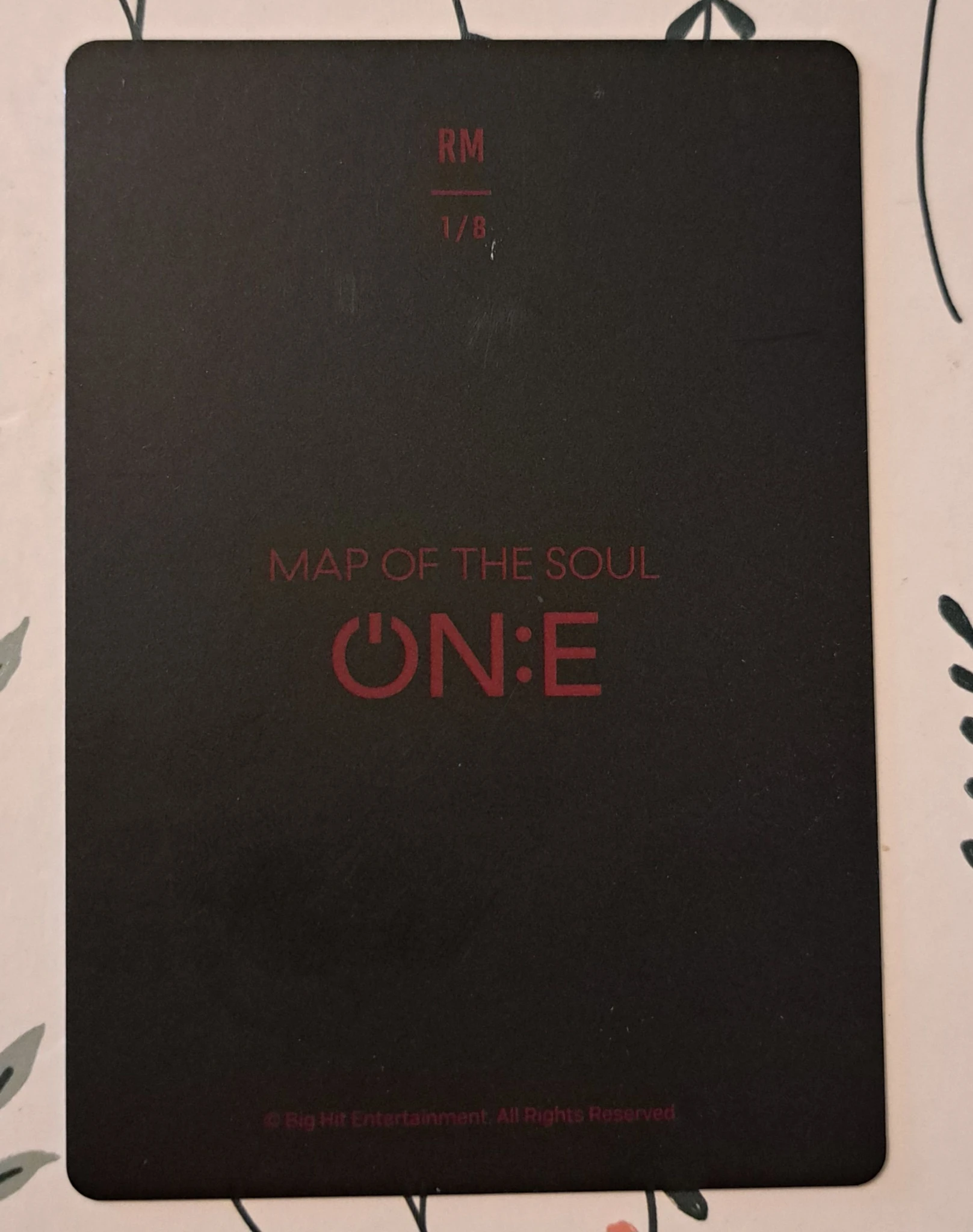 BTS RM BTS - RM - Map Of The Soul ON:E Event mini photocard listing photo 3
