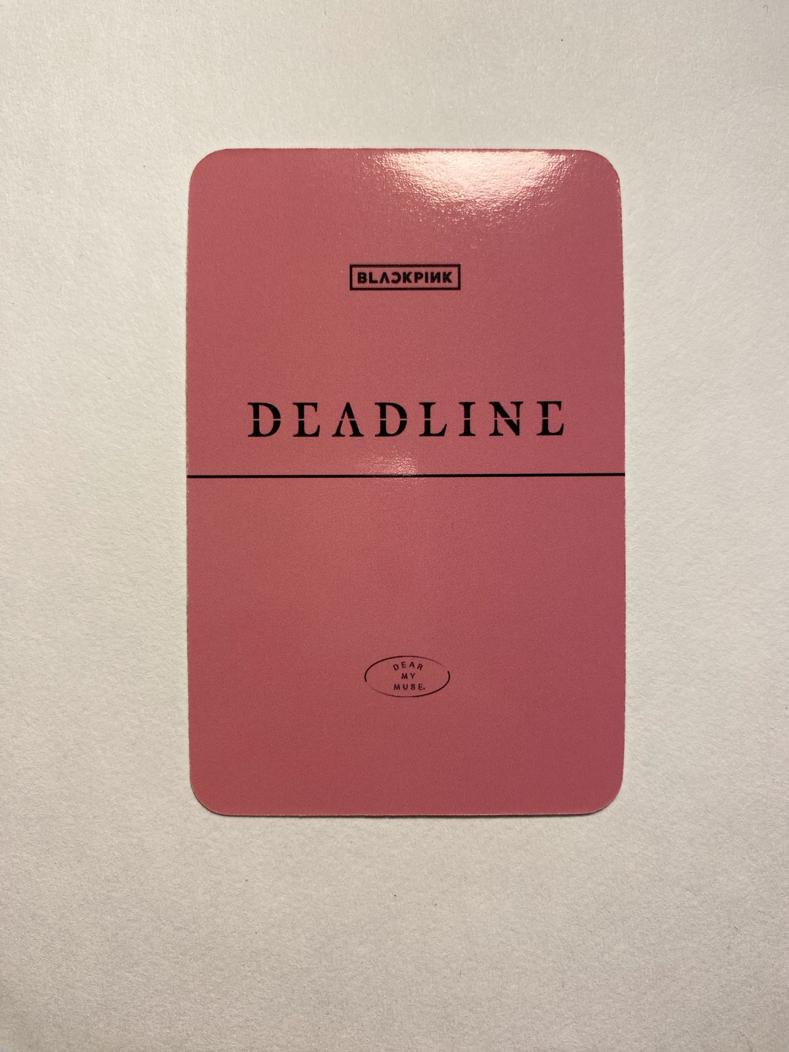 BLACKPINK Rosé BLACKPINK - Rosé - Deadline Album pob (pre-order benefit) dear my muse (dmm) listing photo 3