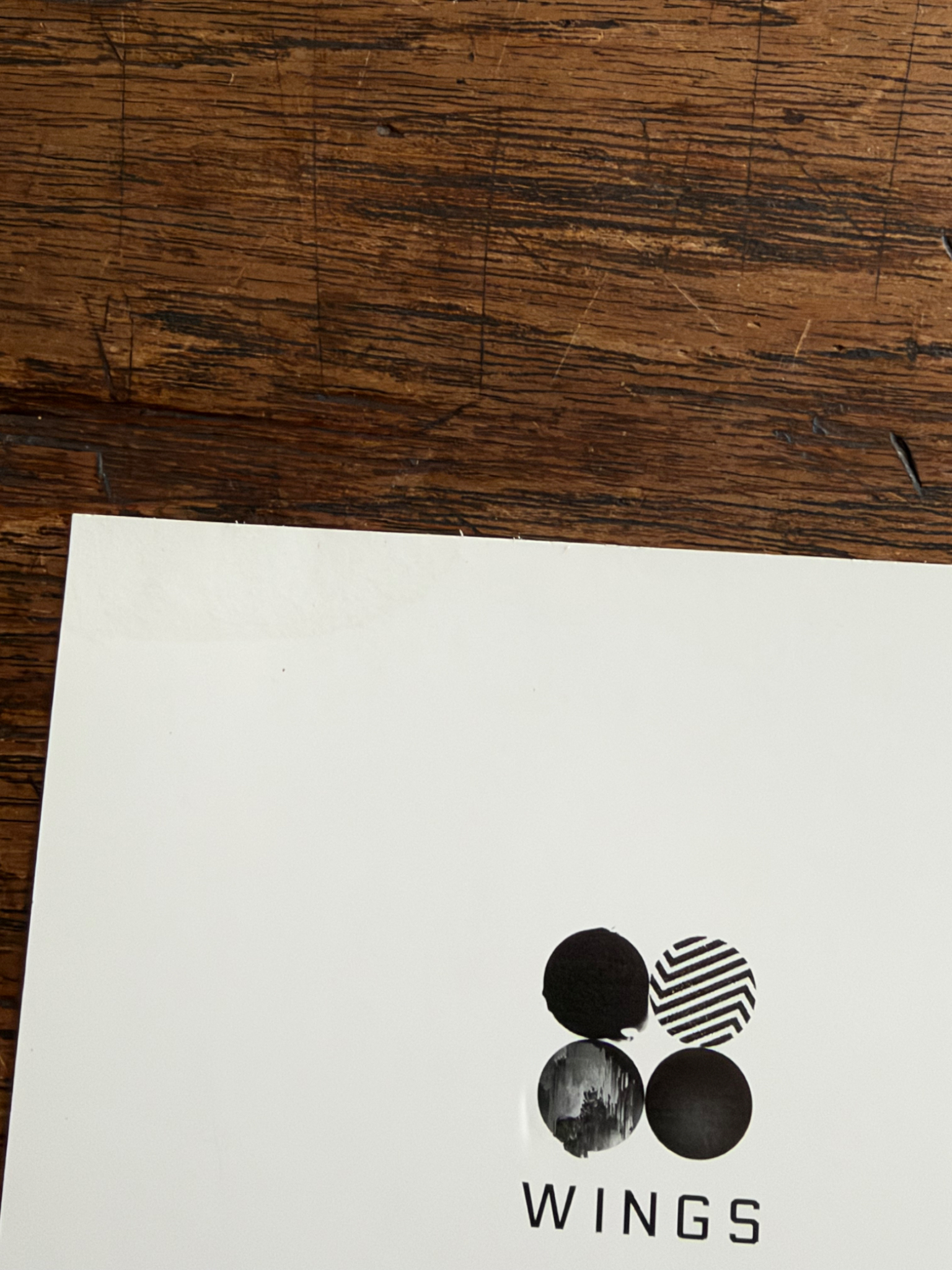 BTS BTS - Wings Album album photocard non-standard size listing photo 3