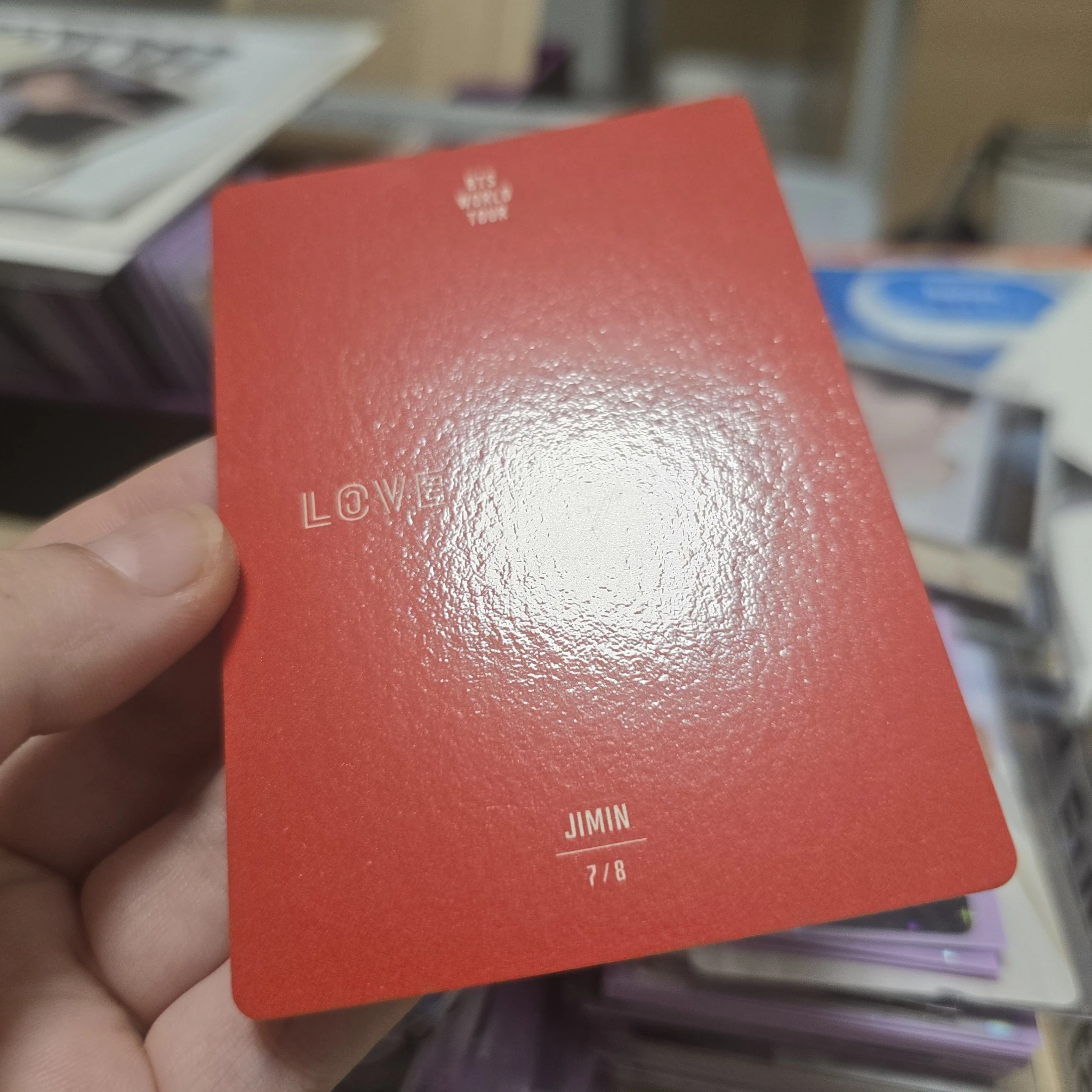 BTS Jimin BTS - Jimin - Love Yourself World Tour Event mini photocard japan listing photo 4