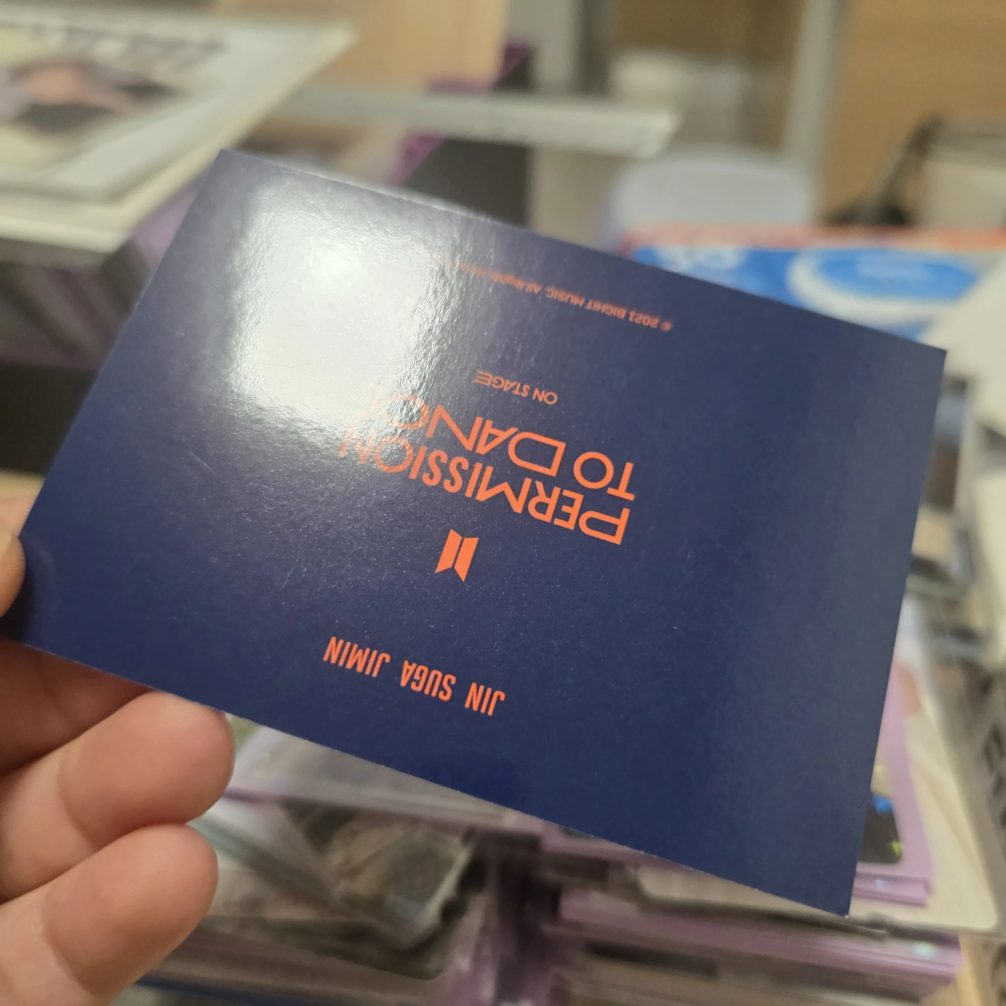 BTS BTS - SUGA & Jin & Jimin - Permission To Dance On Stage Tour Event merch photocard backpack listing photo 4