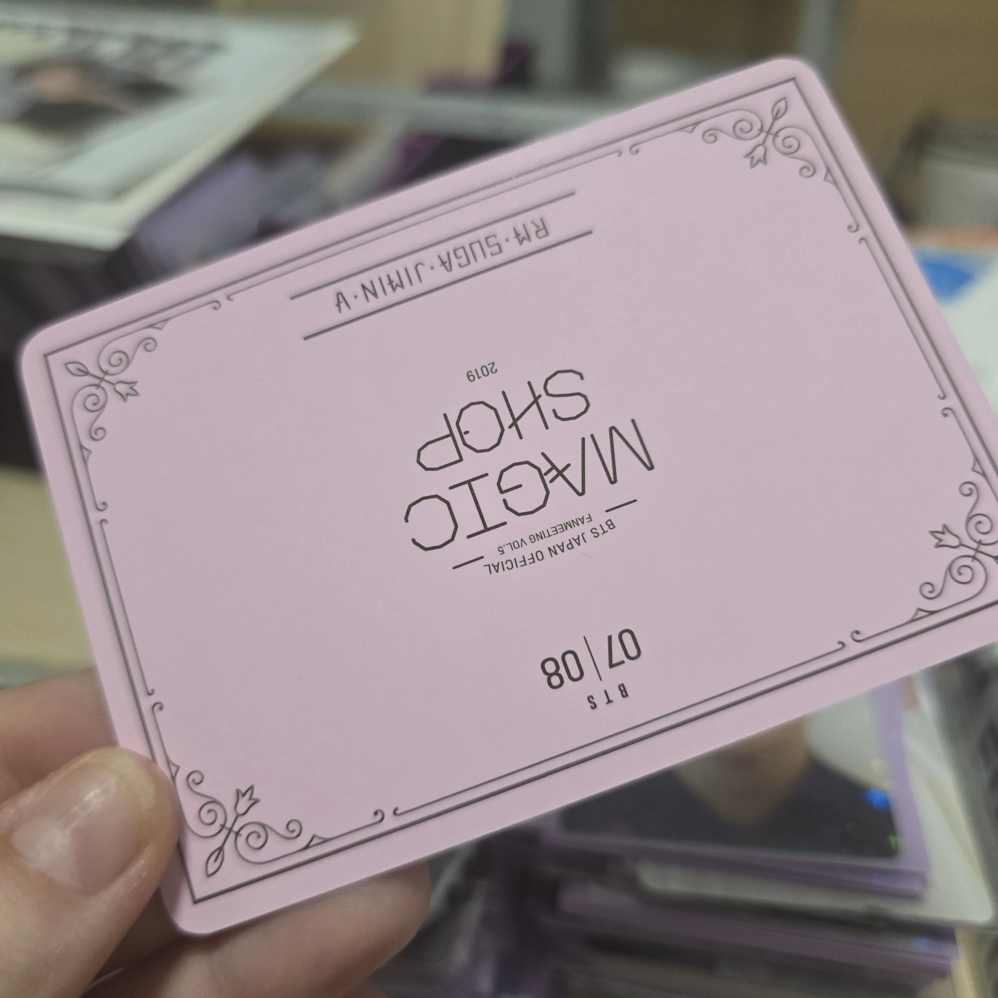 BTS BTS - RM & SUGA & V - Japan Official Fanmeeting Vol.5 - Magic Shop Event mini photocard listing photo 4