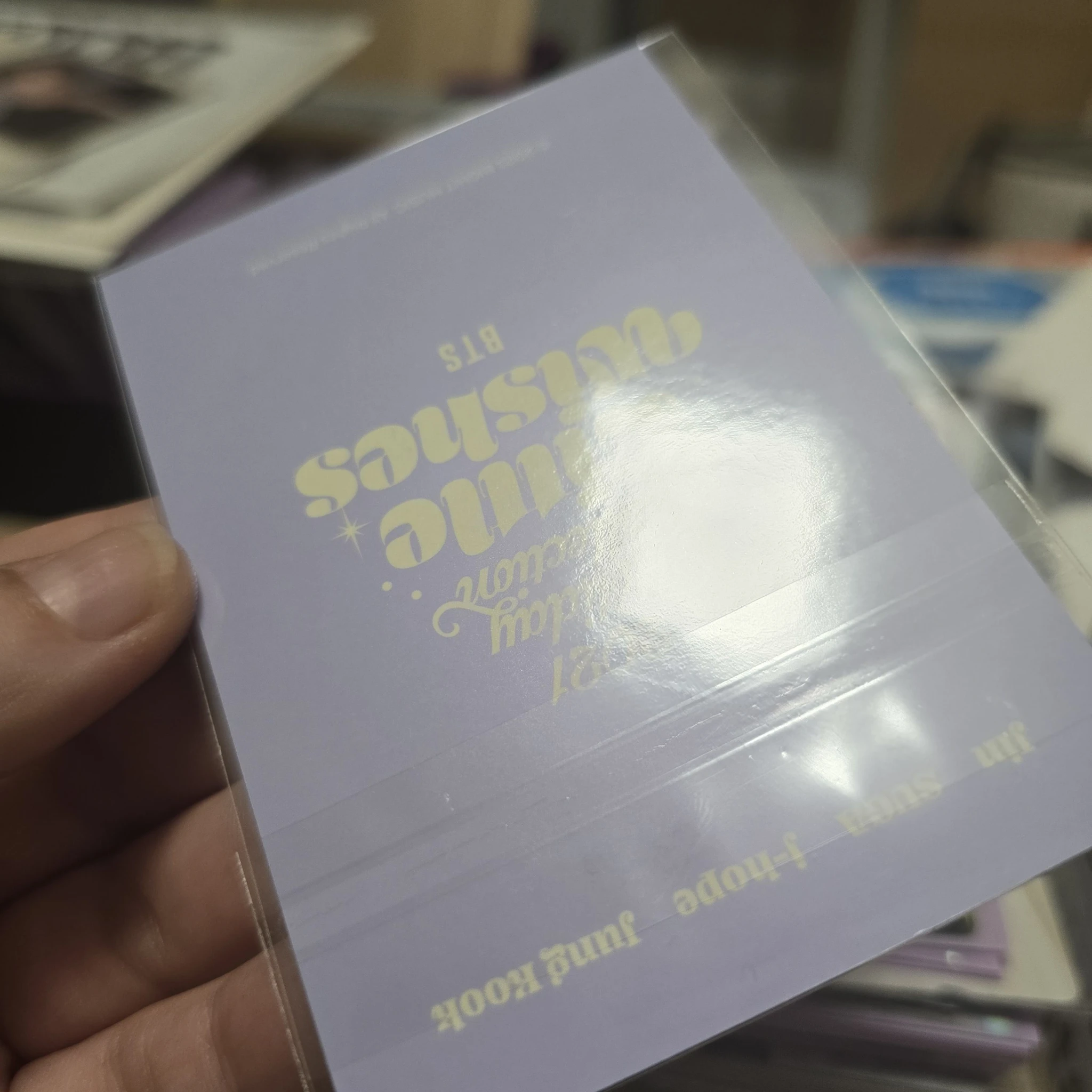 BTS BTS - SUGA & Jin & j-hope - Little Wishes Other merch photocard sleep kit listing photo 4