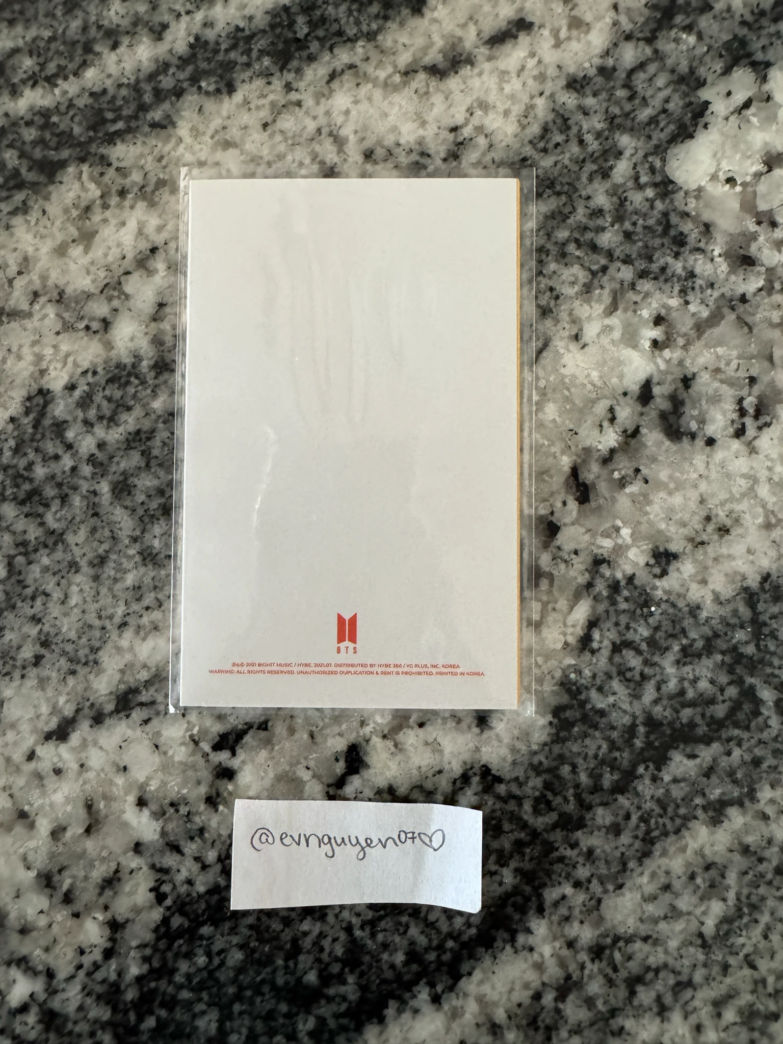 BTS Jimin BTS - Jimin - Butter Album message card album inclusion listing photo 4