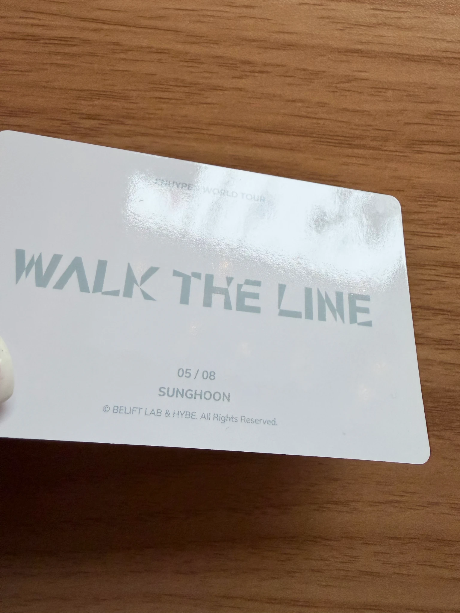 ENHYPEN Sunghoon ENHYPEN - Sunghoon - 'WALK THE LINE' World Tour Event trading card merch photocard listing photo 4