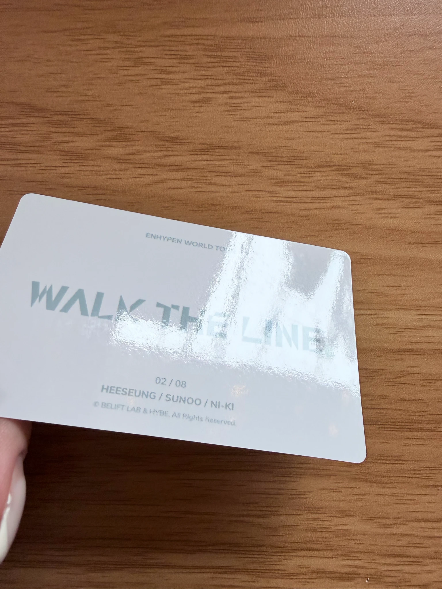 ENHYPEN ENHYPEN - Jake & Jay & Sunghoon - 'WALK THE LINE' World Tour Event trading card merch photocard listing photo 4