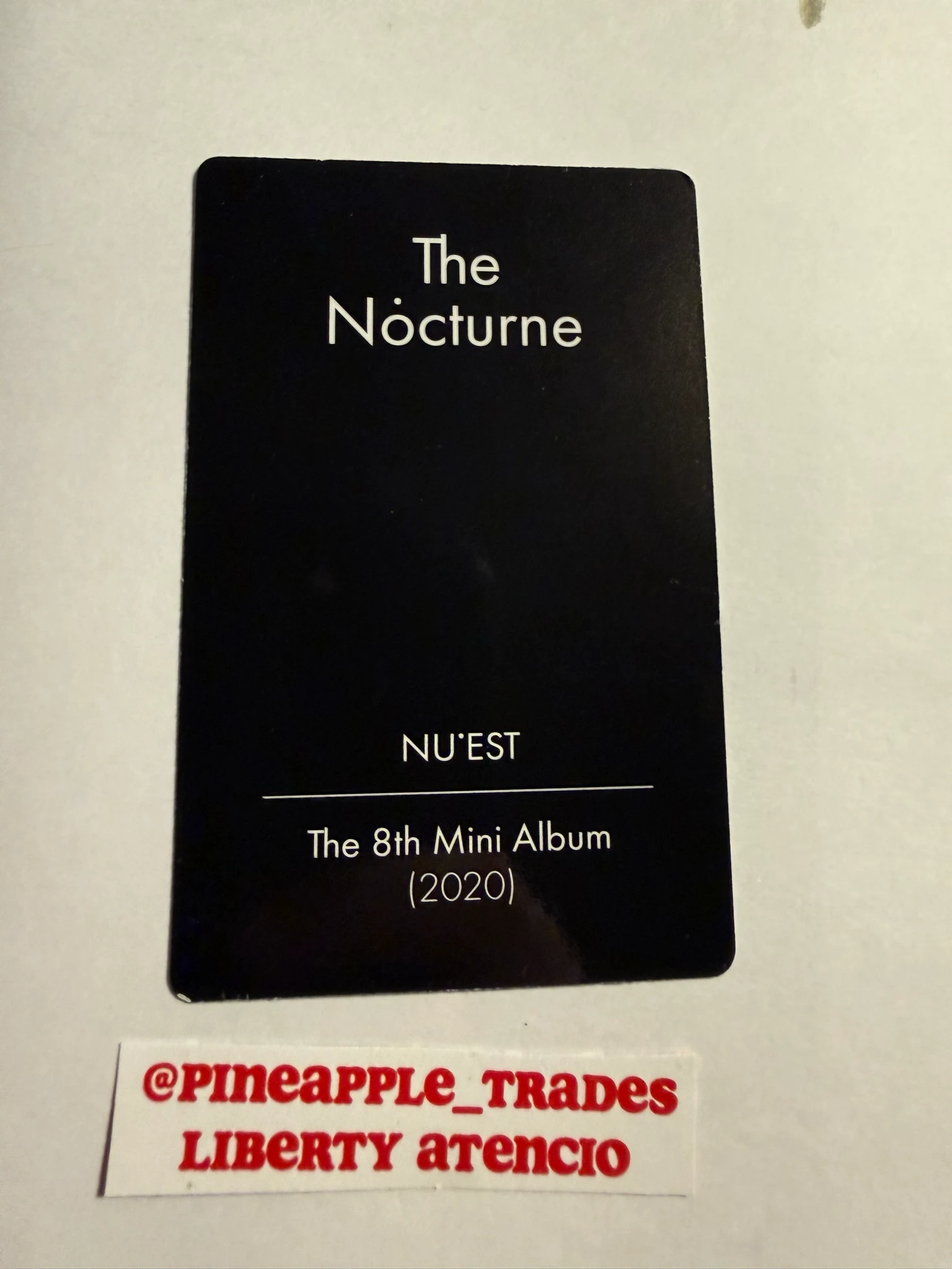 NU'EST Ren NU’EST - Ren - The Nocturne Album album photocard listing photo 4