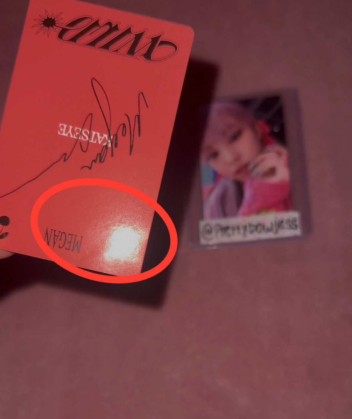 KATSEYE Megan KATSEYE - Megan - WILD Album wild heart version album photocard bad image - replace standard version listing photo 4