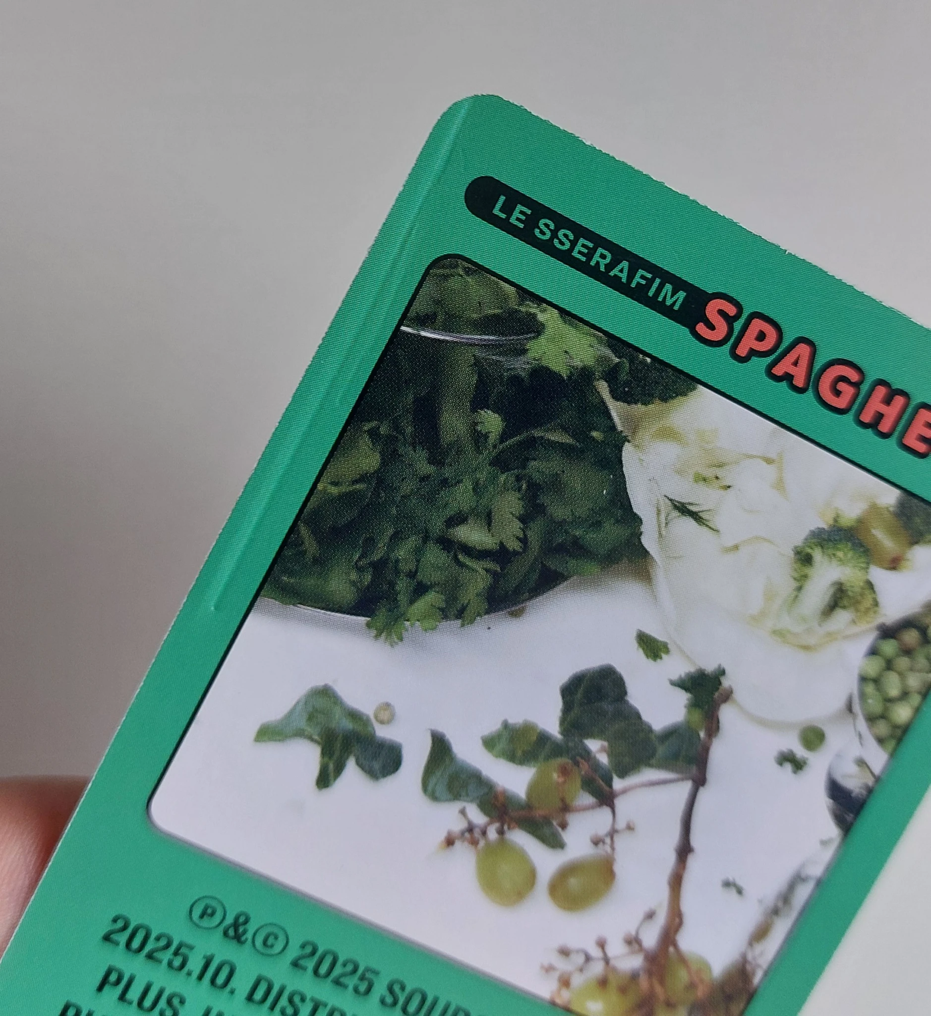LE SSERAFIM Huh Yunjin LE SSERAFIM - Huh Yunjin - SPAGHETTI Album album photocard compact version pesto green version listing photo 4