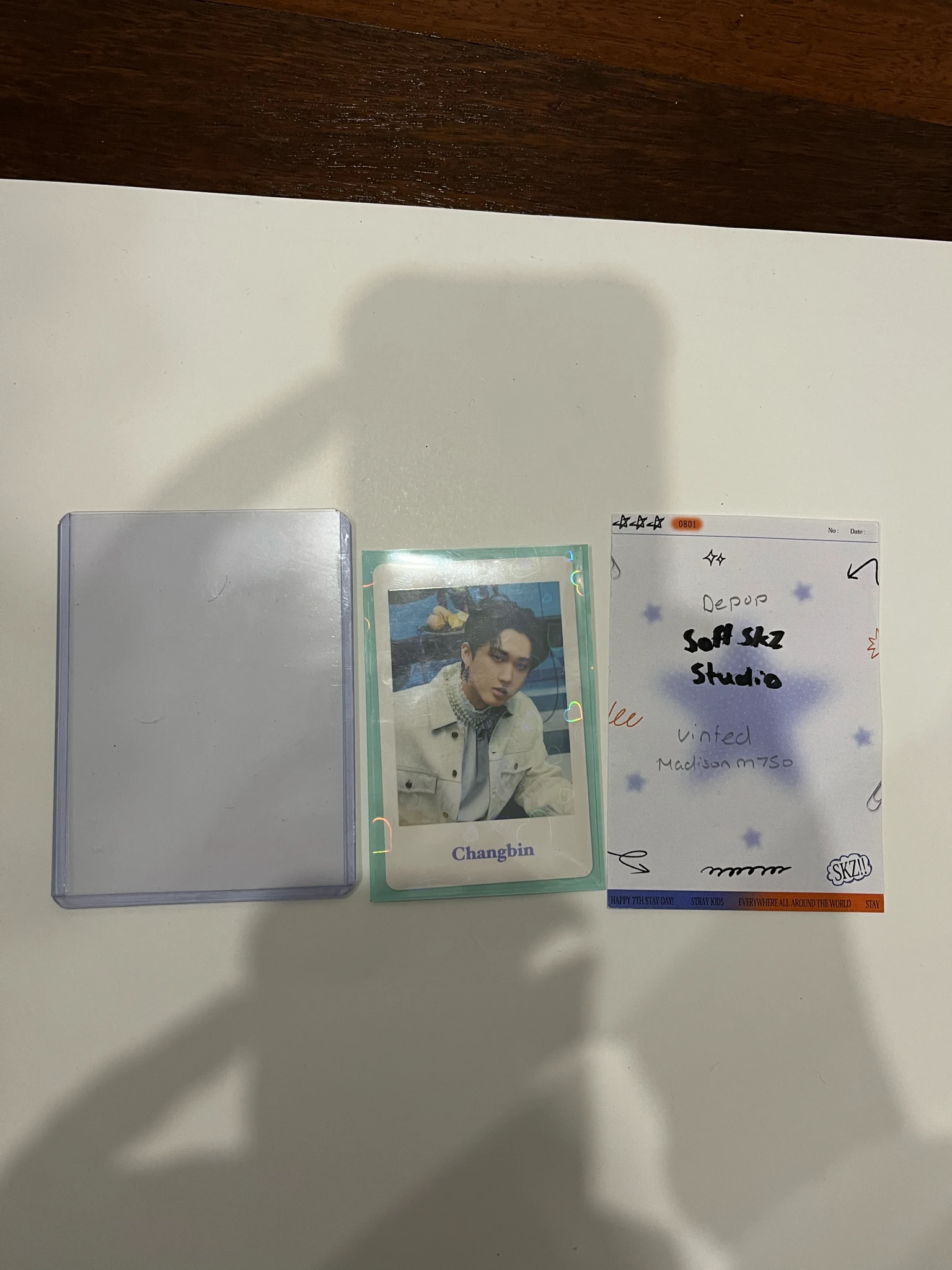 Stray Kids Changbin Stray Kids - Changbin - The Sound Album merch photocard polaroid item set B version pop-up white day shibuya109 listing photo 4