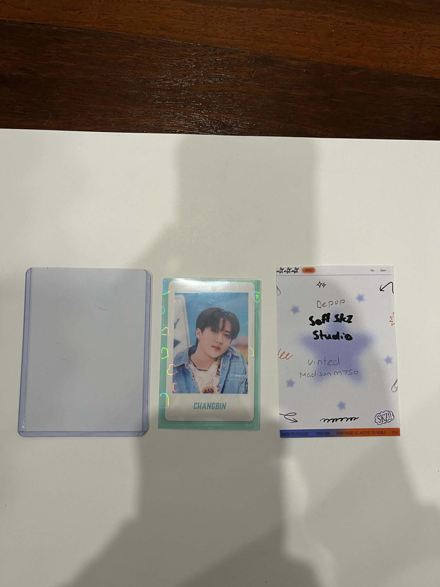 Stray Kids Changbin Stray Kids - Changbin - JYP JAPAN POPUP STORE 2023 Event merch photocard polaroid set polaroid A version listing photo 4