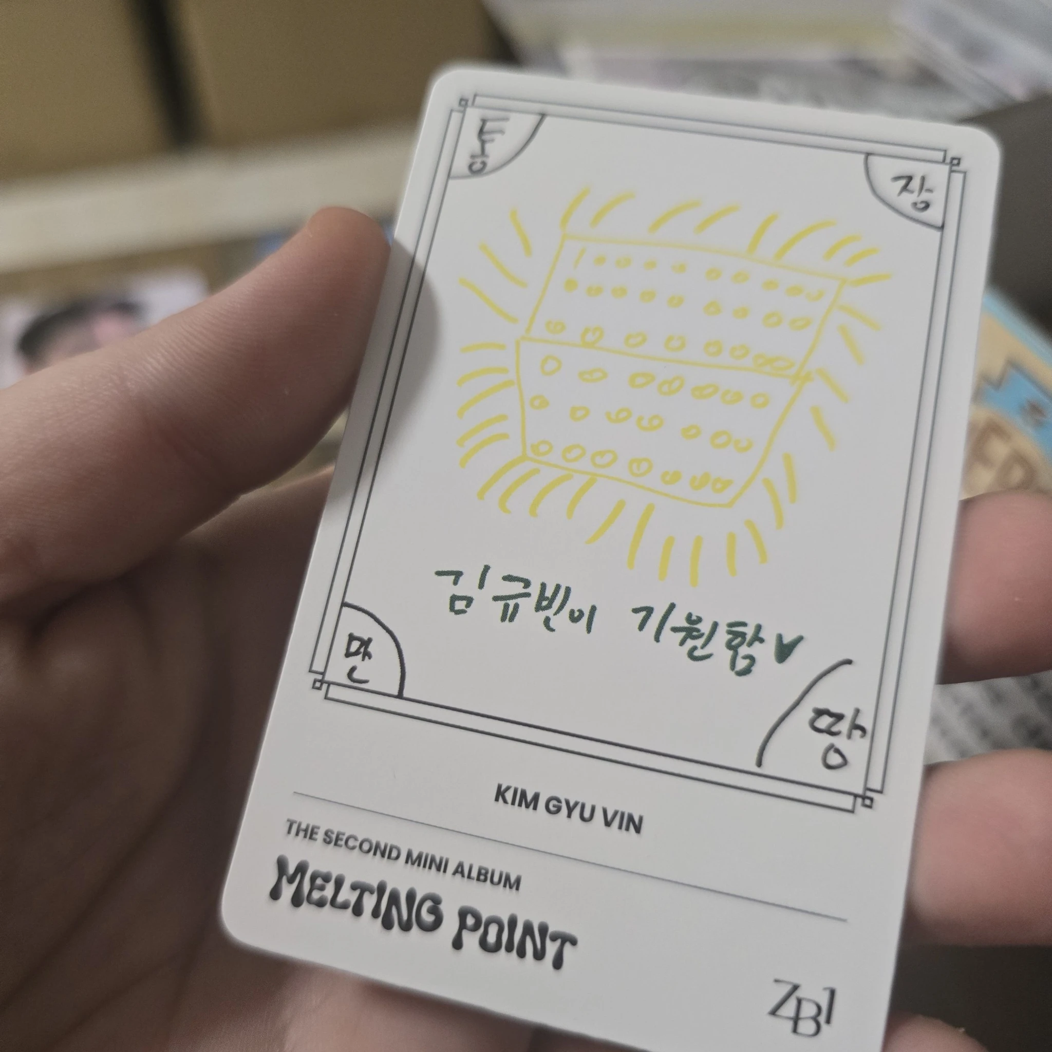 ZEROBASEONE Gyuvin ZEROBASEONE - Gyuvin - Melting Point Album loyalty version album photocard listing photo 4
