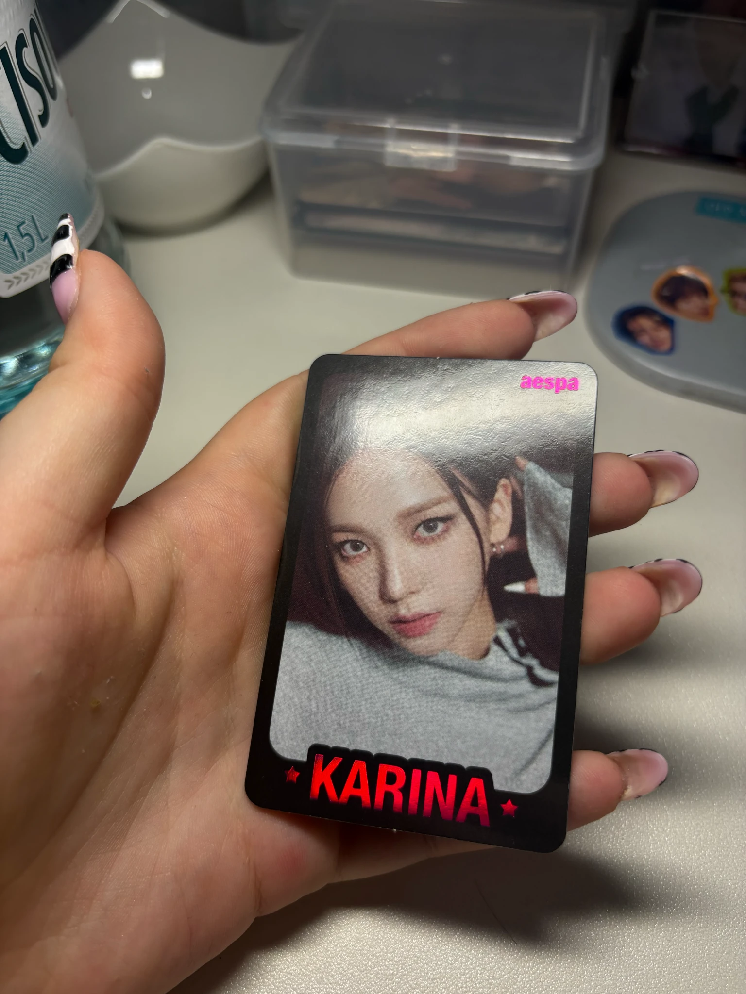 aespa Karina aespa - Karina - My World MD Events (All) Event merch photocard trading card B version listing photo 4