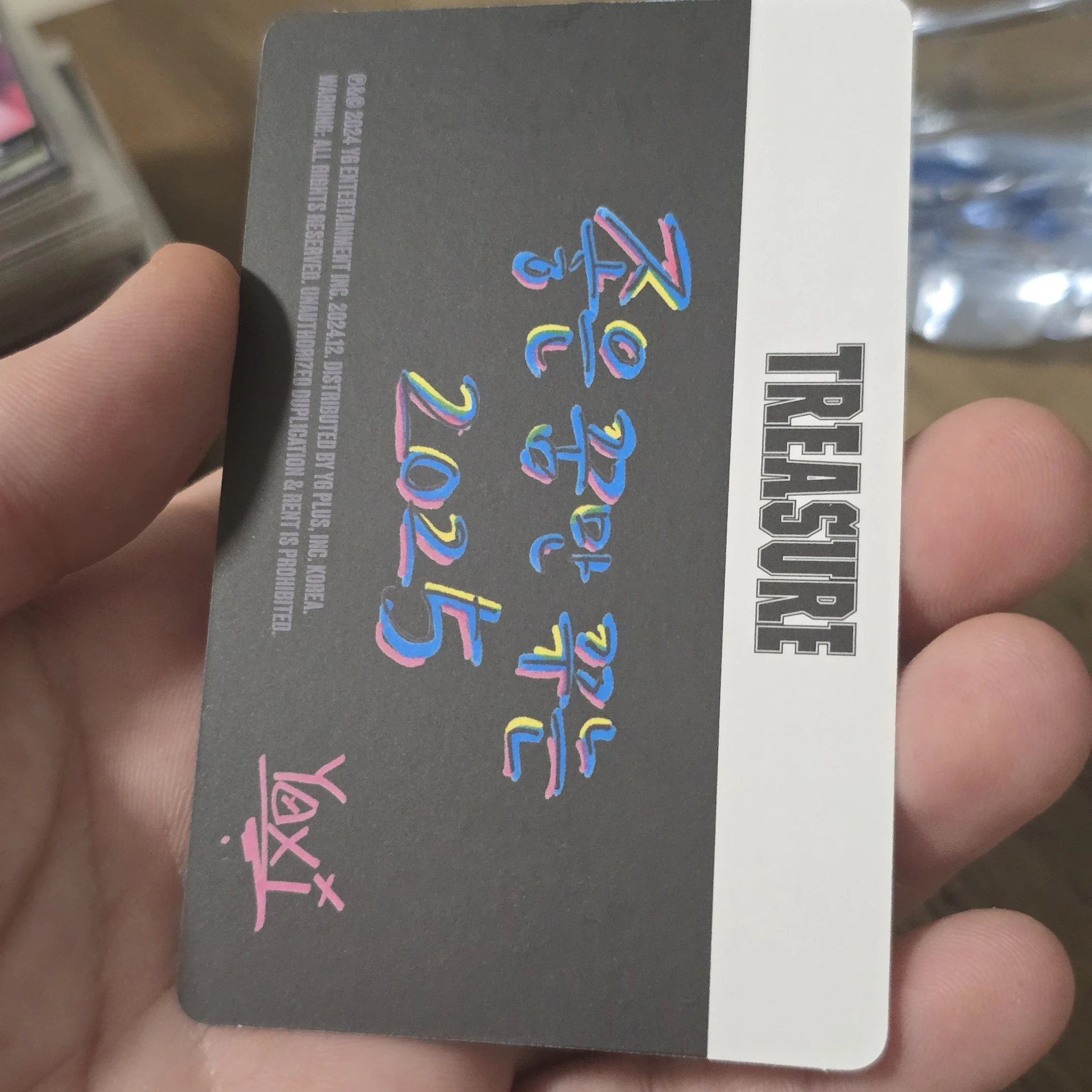 TREASURE Yoshi TREASURE - Yoshi - 2025 Season's Greetings - Team Treasure Other season's greetings kit photocard fortune card id card item set listing photo 4