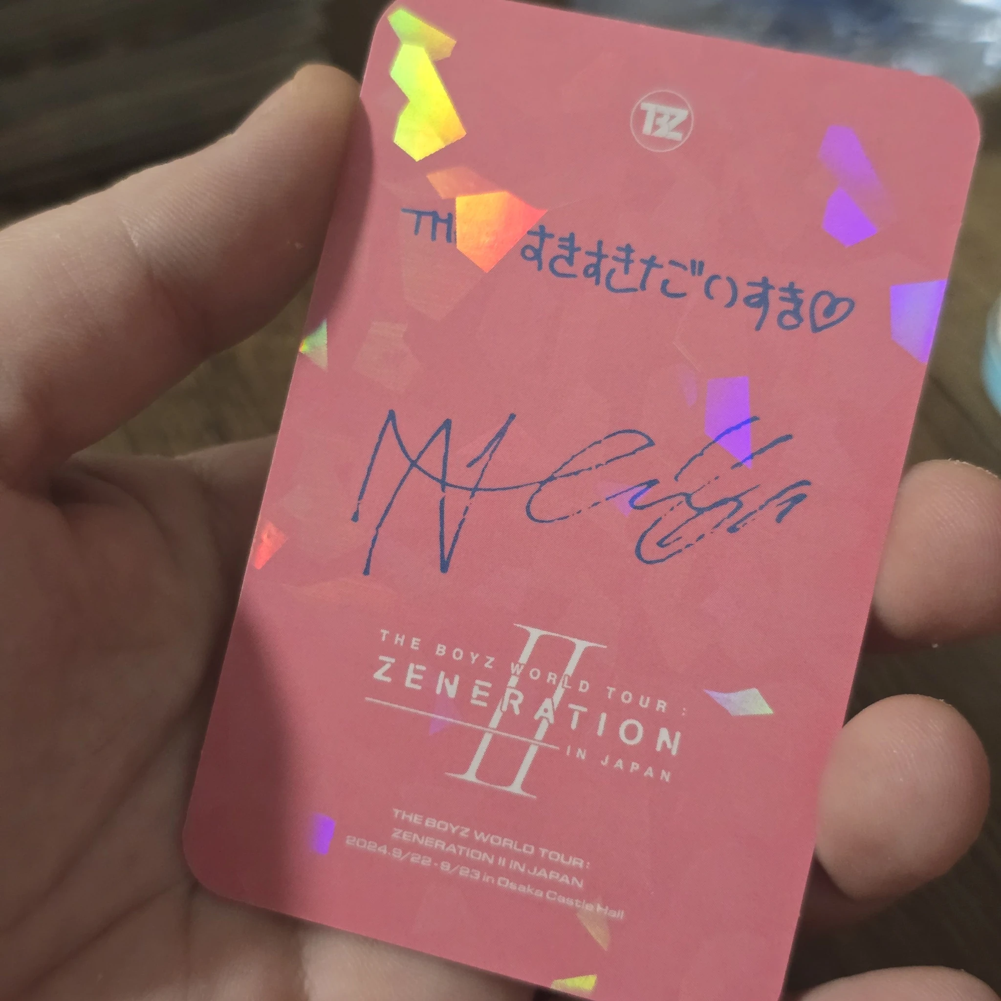 THE BOYZ New THE BOYZ - New - WORLD TOUR: Zeneration 2 Event trading card japan listing photo 4