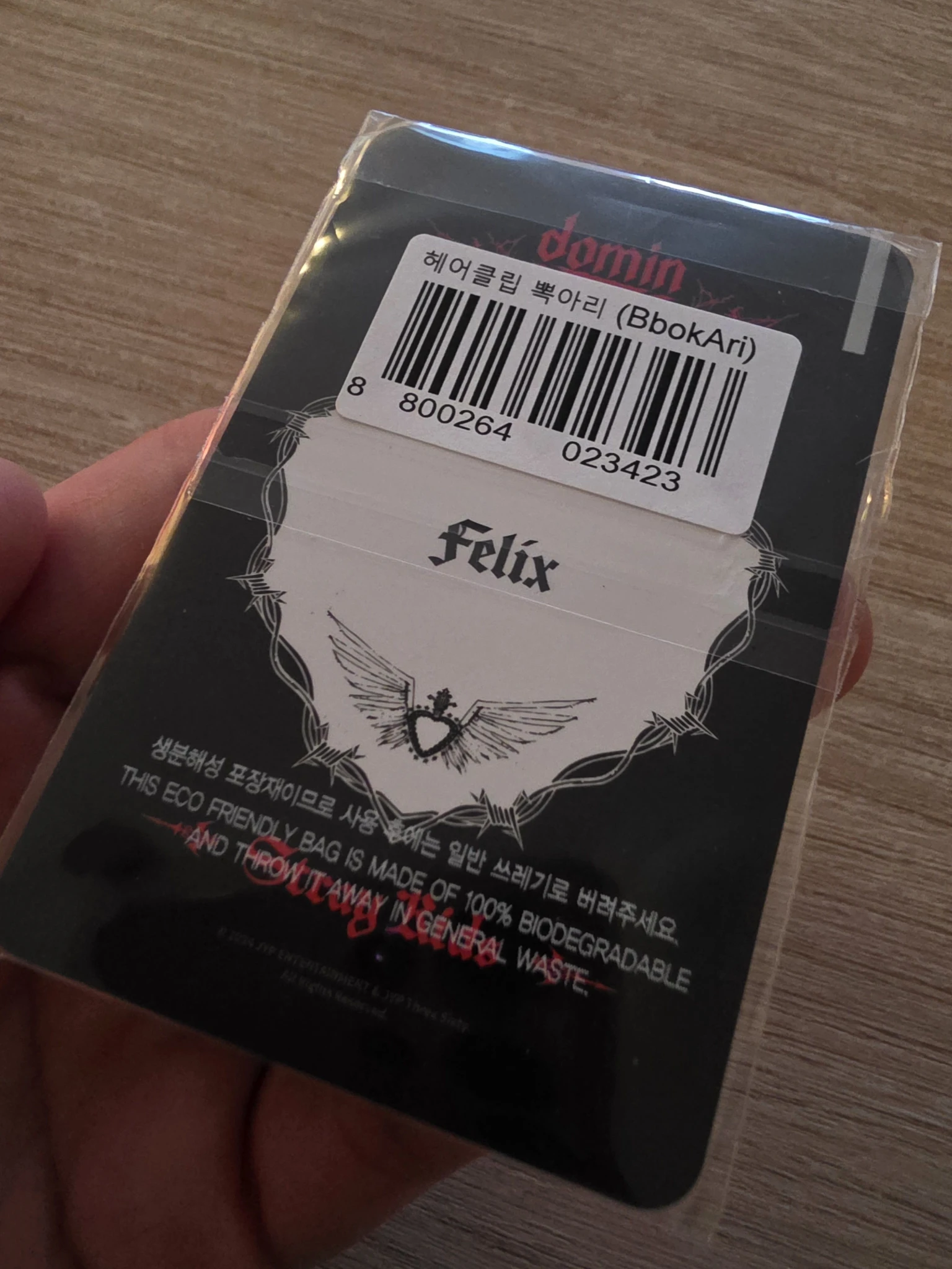 Stray Kids Felix Stray Kids - Felix - DominATE World Tour Event merch photocard hair clip seoul listing photo 4