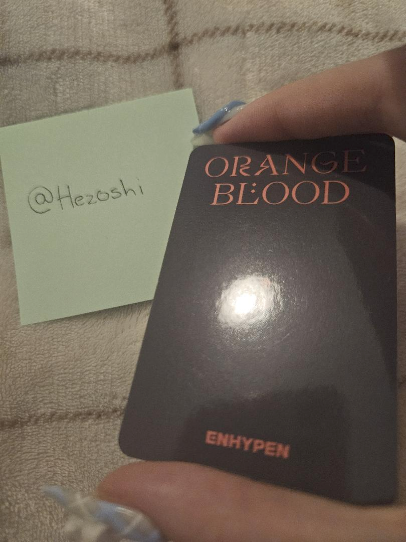 ENHYPEN Jake ENHYPEN - Jake - ORANGE BLOOD Album kpopmerch video call round 2 listing photo 4
