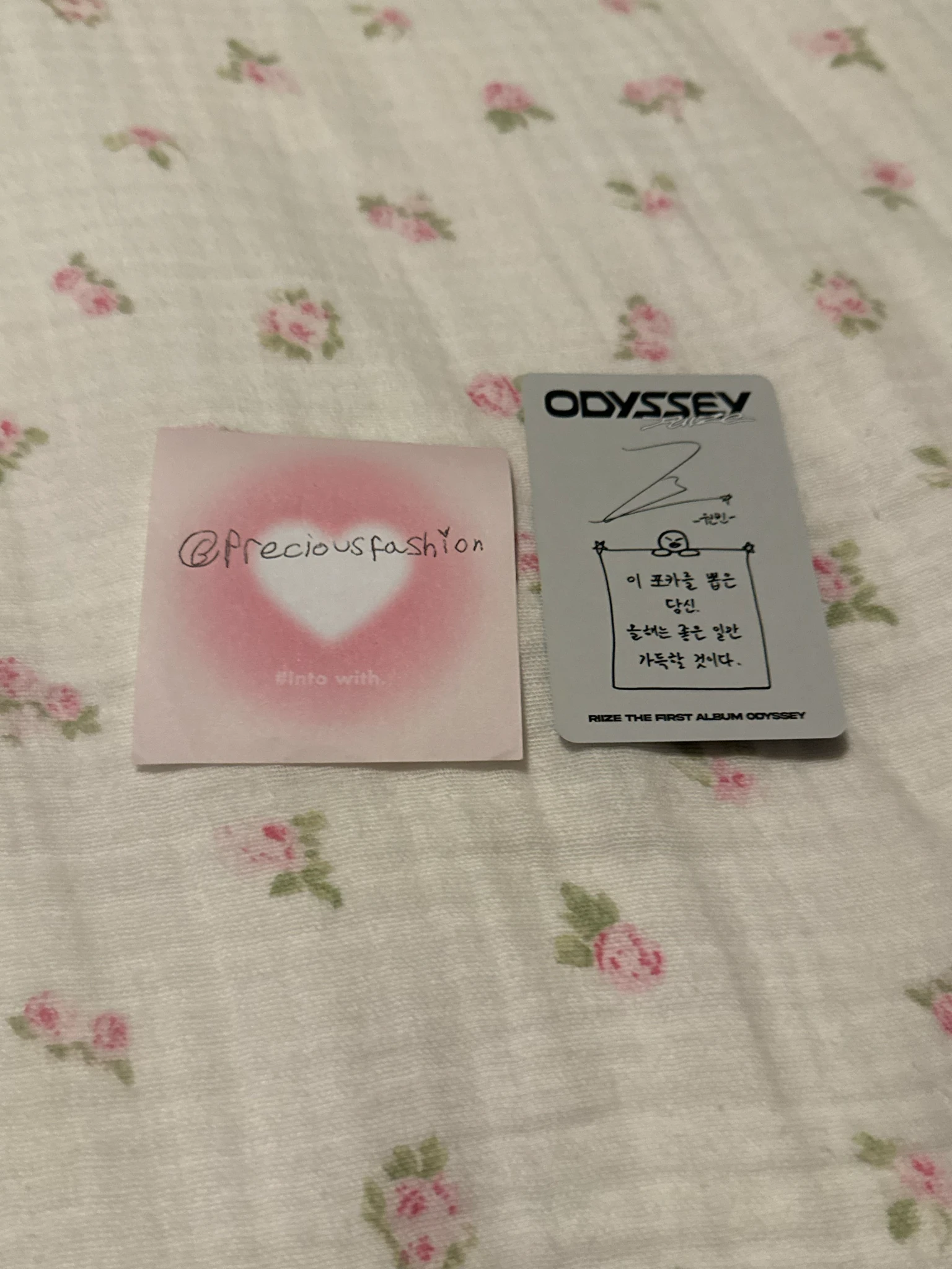 RIIZE  Wonbin RIIZE  - Wonbin - Odyssey Album album photocard photobook version listing photo 4