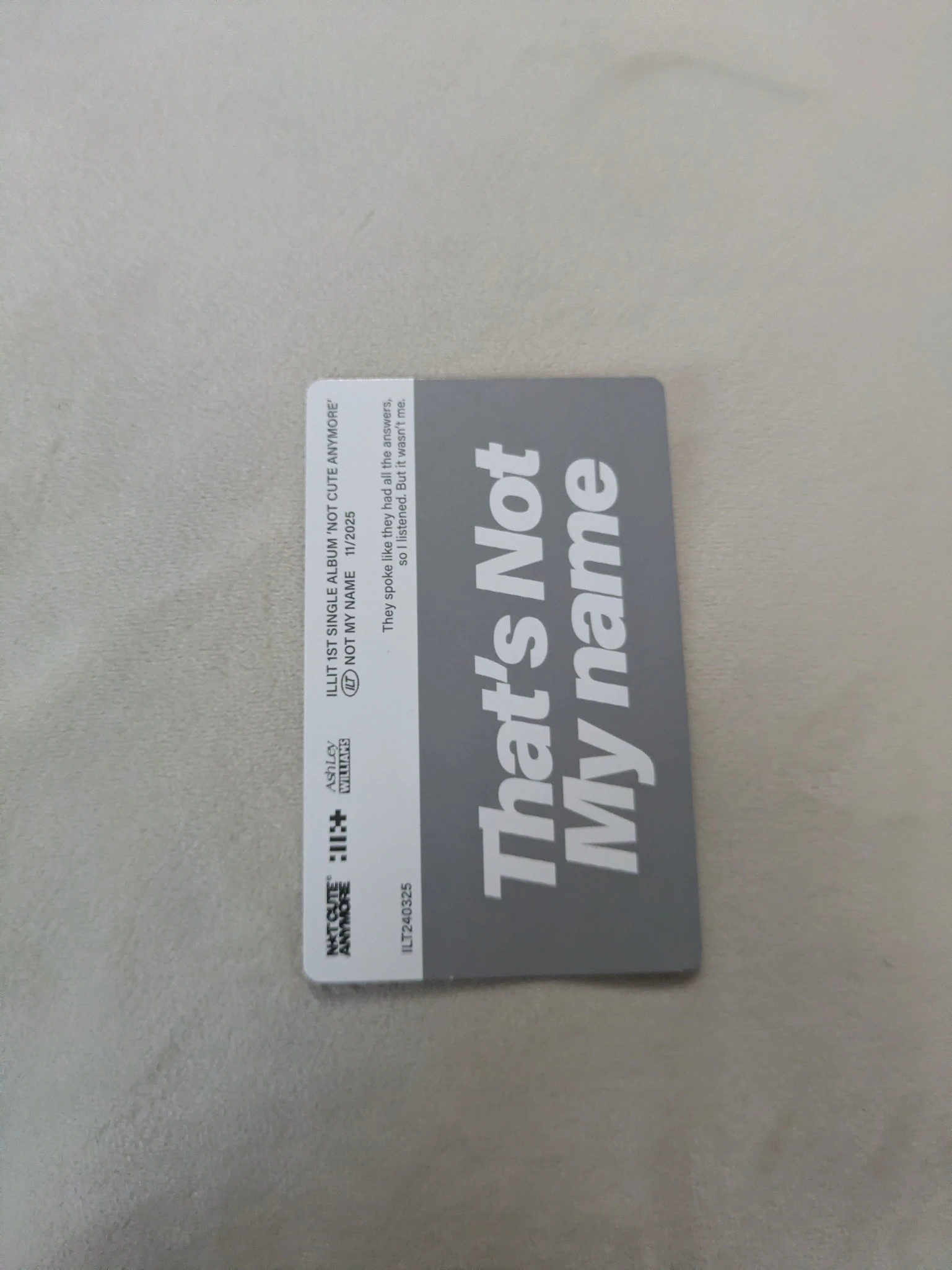 ILLIT Iroha ILLIT - NOT CUTE ANYMORE Album album photocard not me version listing photo 4