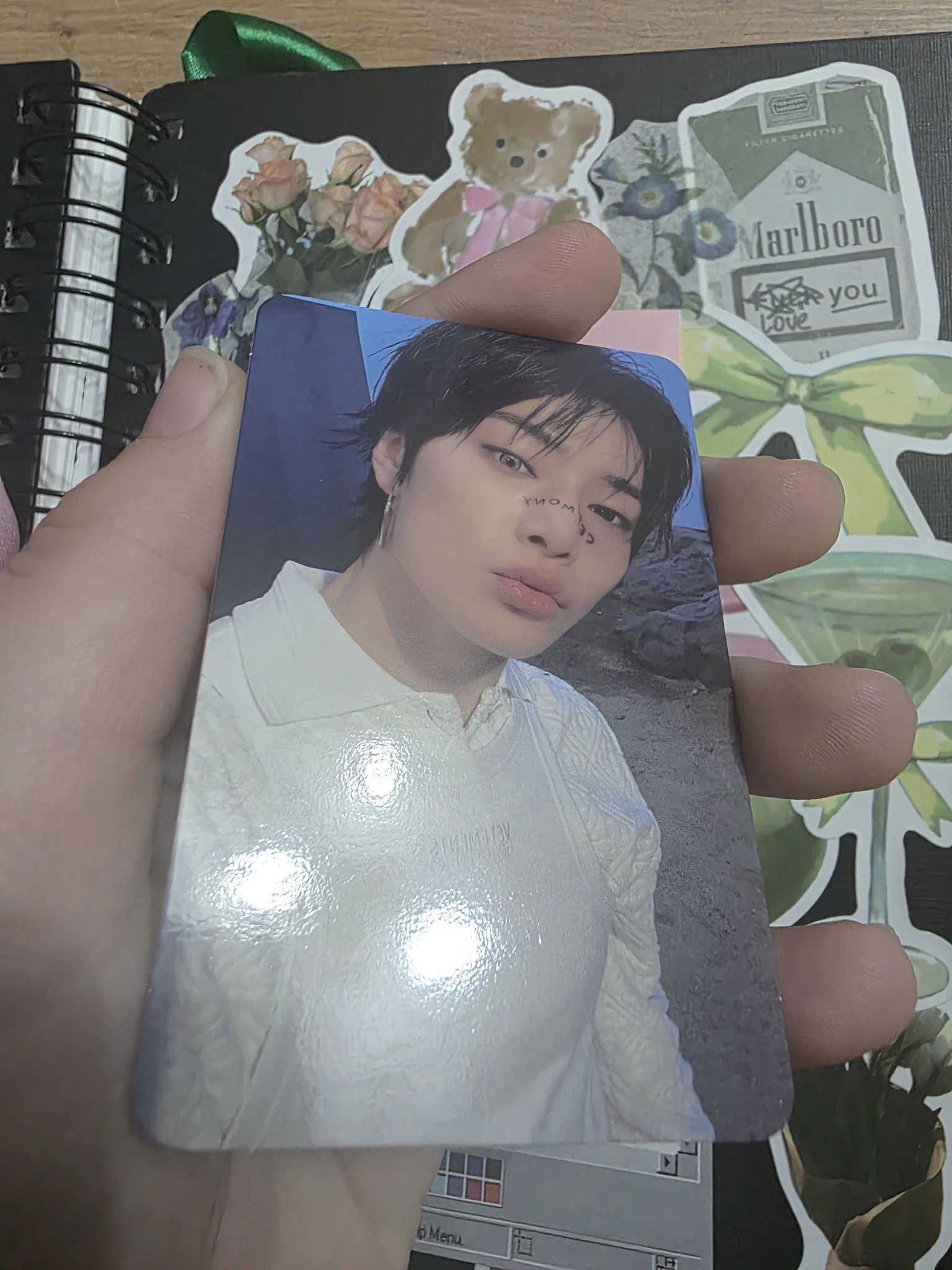 Stray Kids I.N Stray Kids - I.N - KARMA Album Hooray Version double-sided front side album photocard listing photo 4