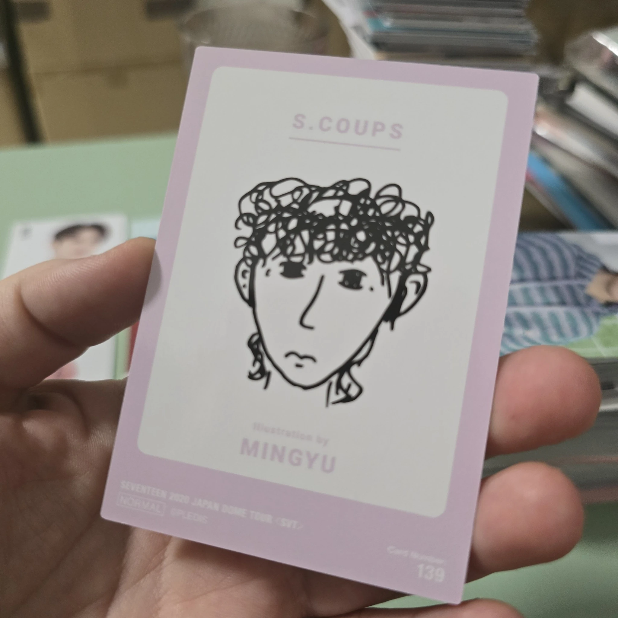 SEVENTEEN Mingyu SEVENTEEN - Mingyu - 2020 JAPAN DOME TOUR Event trading card merch photocard japan polaroid listing photo 4