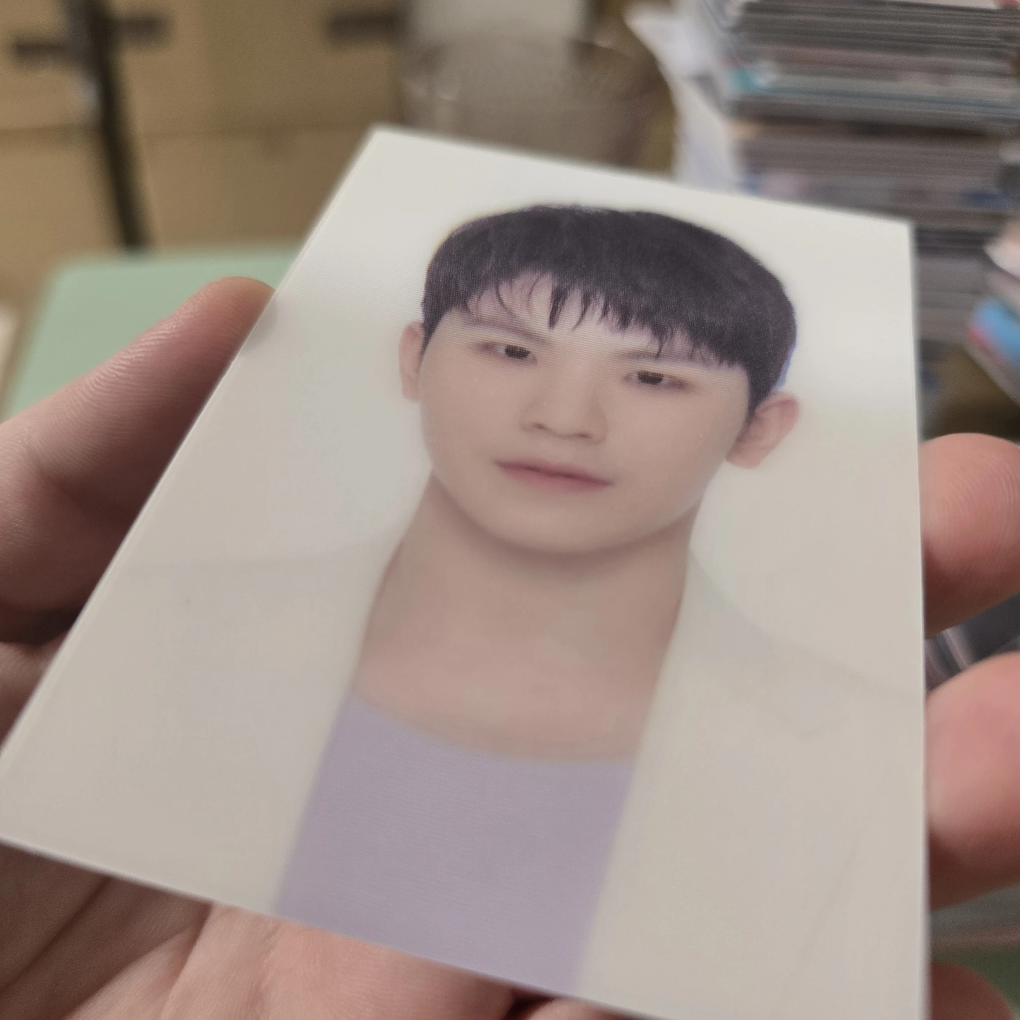 SEVENTEEN Woozi SEVENTEEN - Woozi - 2021 JAPAN FANMEETING [HARE] Event trading card lenticular merch photocard listing photo 4