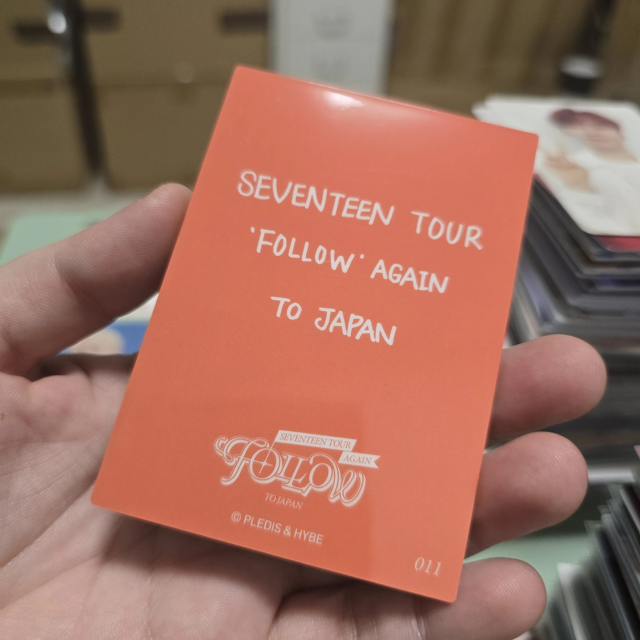 SEVENTEEN Seungkwan SEVENTEEN - Seungkwan - [FOLLOW AGAIN] TOUR Event japan trading card merch photocard listing photo 4