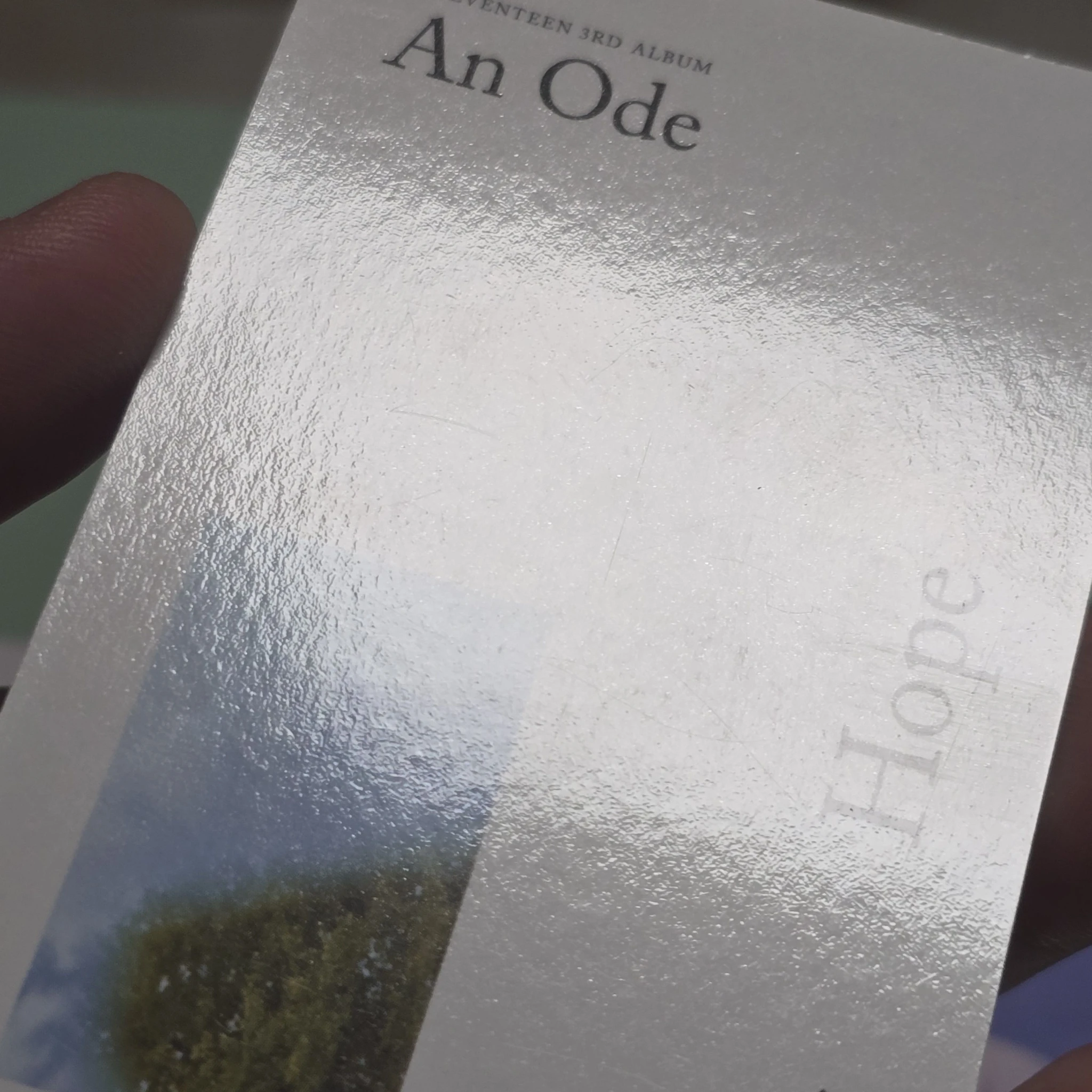SEVENTEEN Seungkwan SEVENTEEN - Seungkwan - An Ode Album album photocard hope version white back listing photo 4