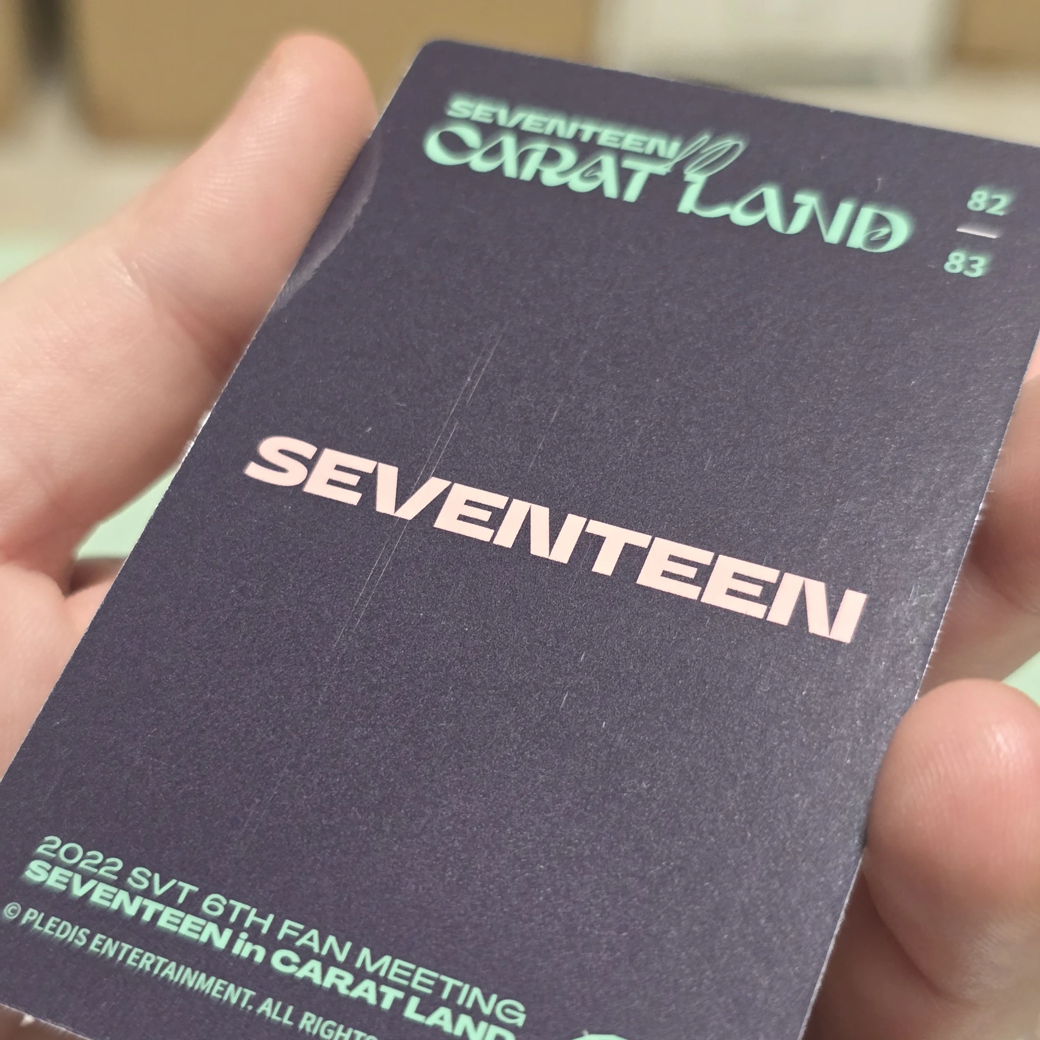 SEVENTEEN SEVENTEEN - 2022 6TH SVT IN CARAT LAND Event trading card merch photocard fan meeting listing photo 4